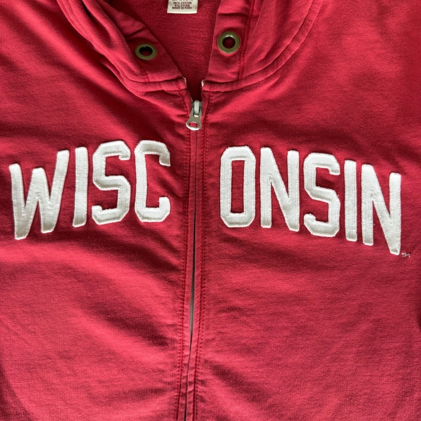 Wisconsin Badgers Jacket Men Large Red Full Zip 47 Brand NCAA College Sweatshirt