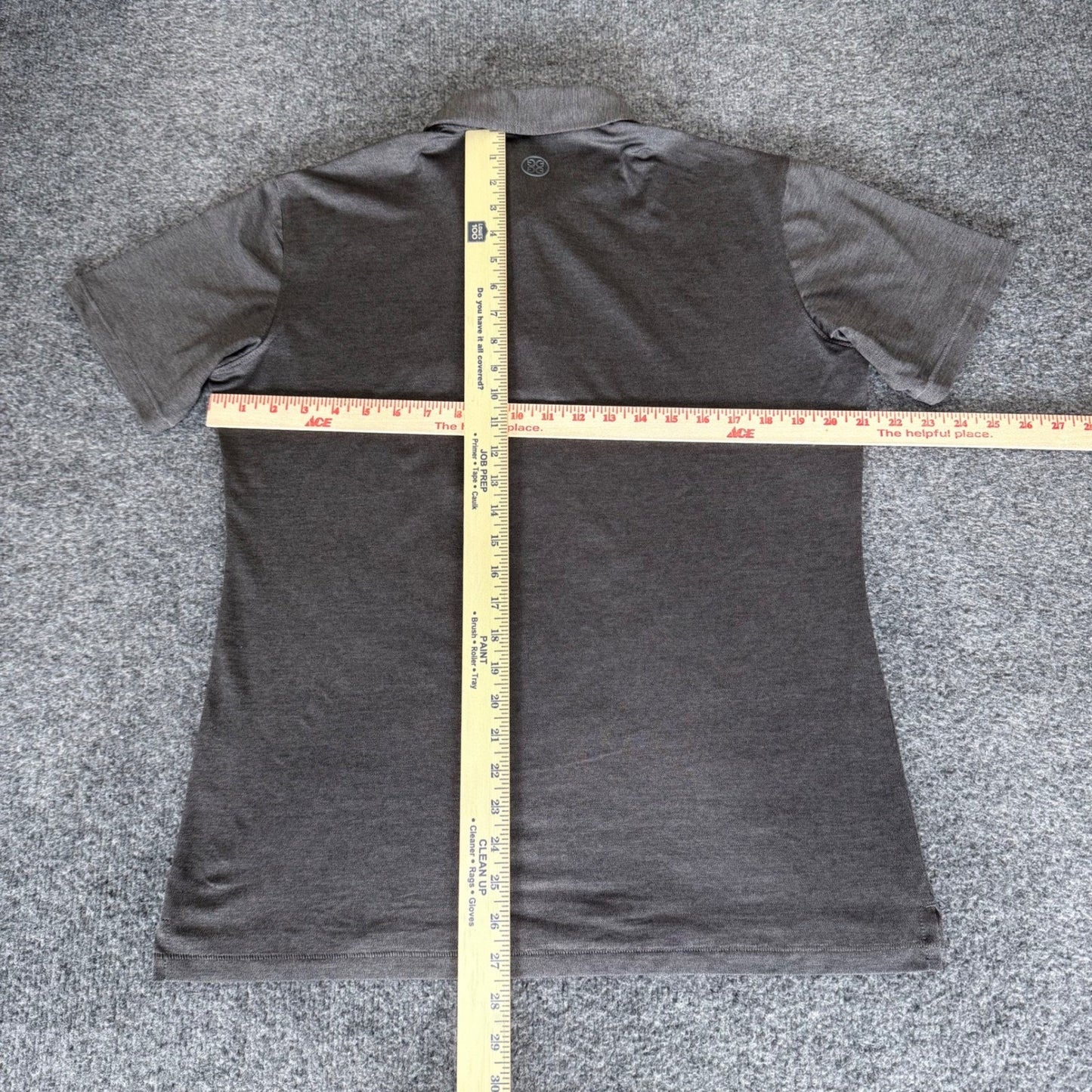 G/Fore Essential Pique Polo Shirt Mens Small Gray Short Sleeve Golf Lightweight