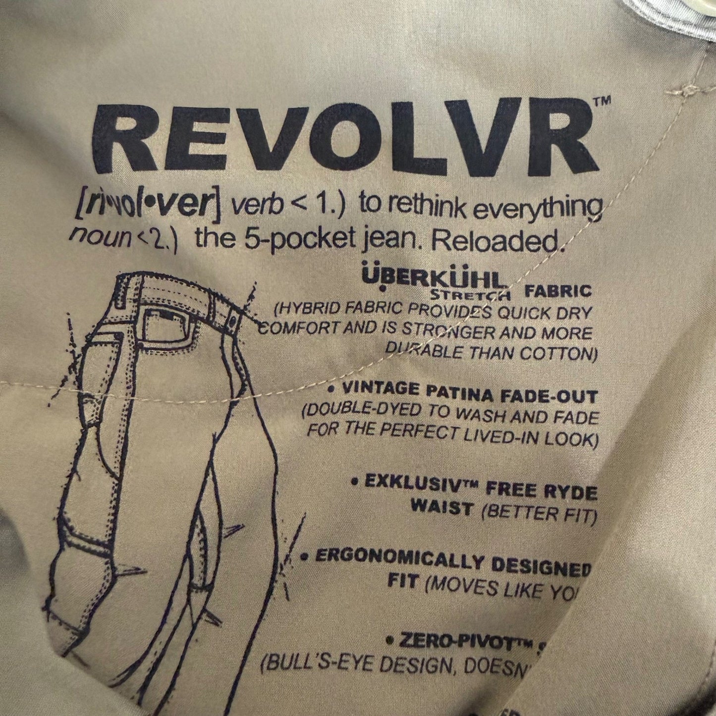 KUHL Revolvr Pants Mens 36x30 Brown Cargo Outdoor Hiking Trail Durable Utility