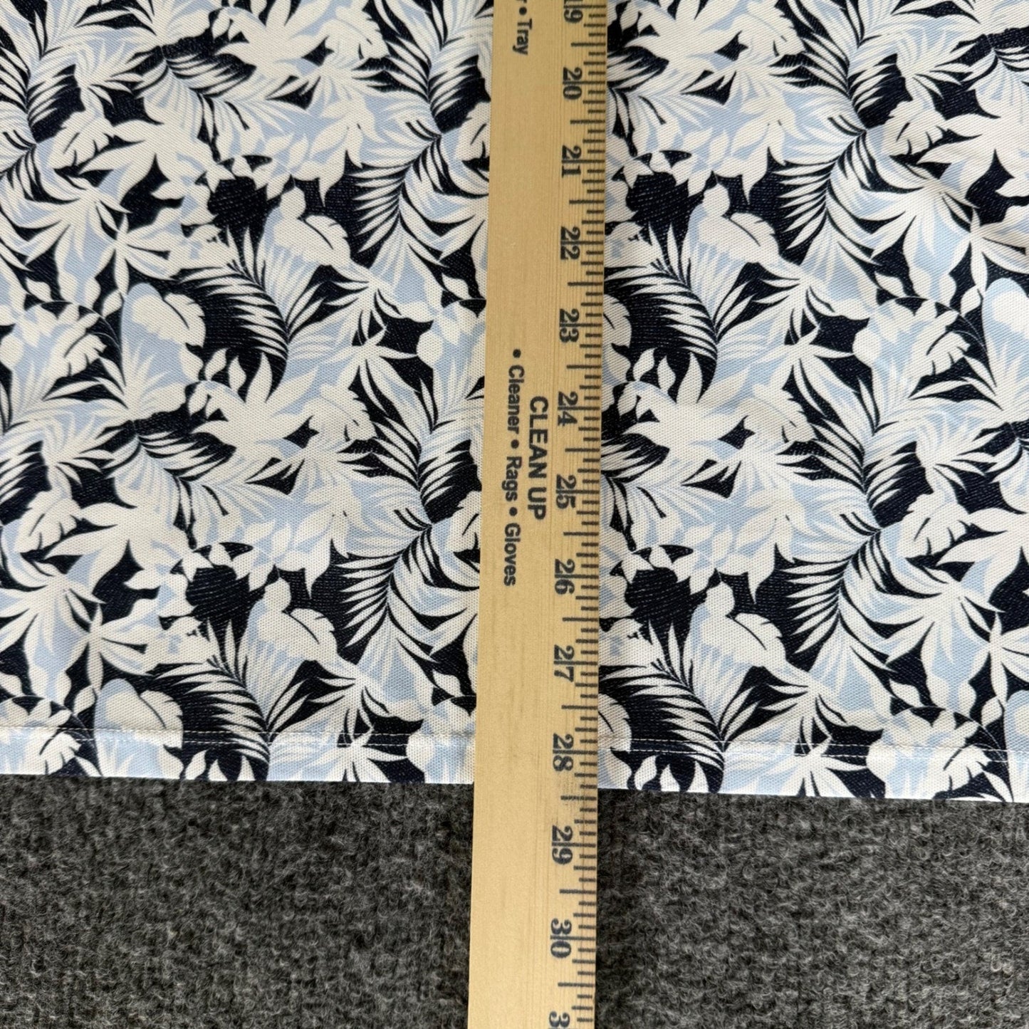 G/FORE Polo Shirt Palm Fronds Tech Pique Mens Small Golf Floral Short Sleeve