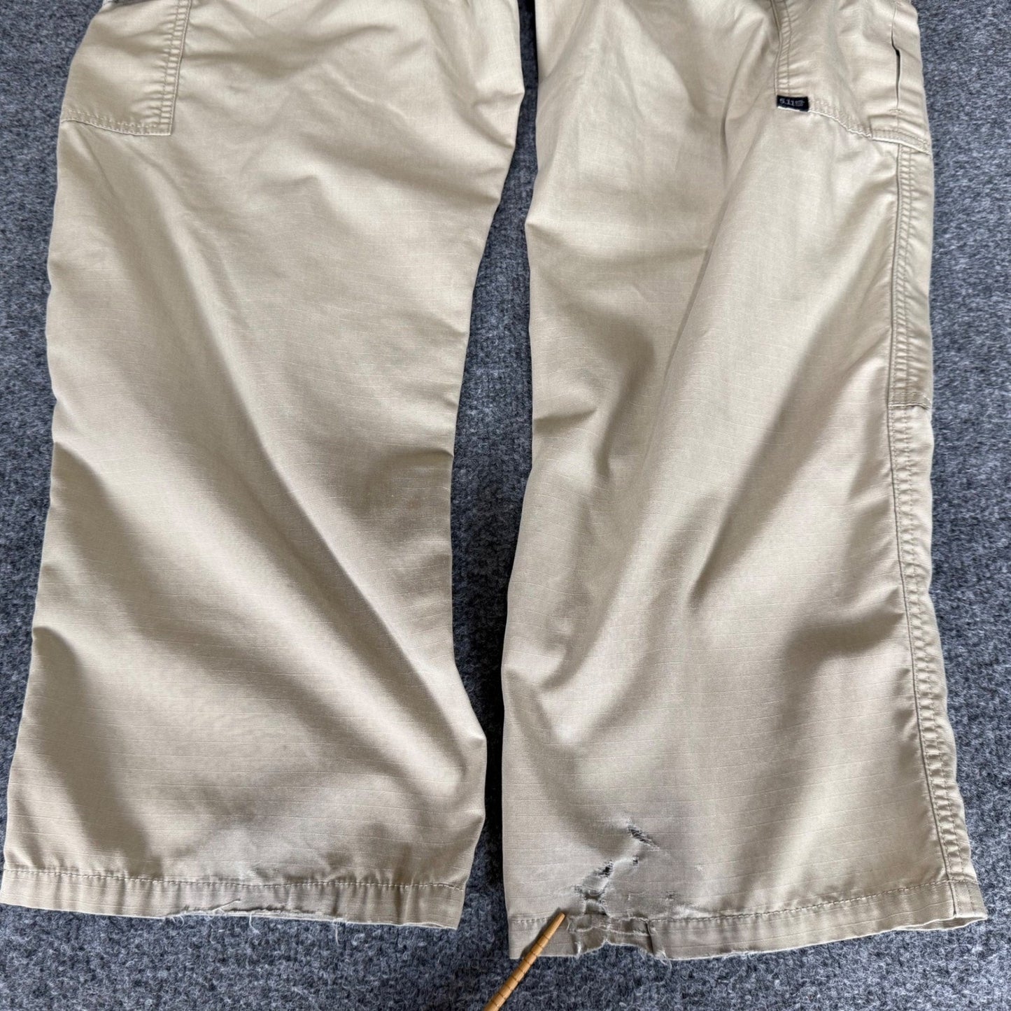 5.11 Tactical Mens Khaki Ripstop Cargo Pants 36x30 Work Utility Outdoor Hiking