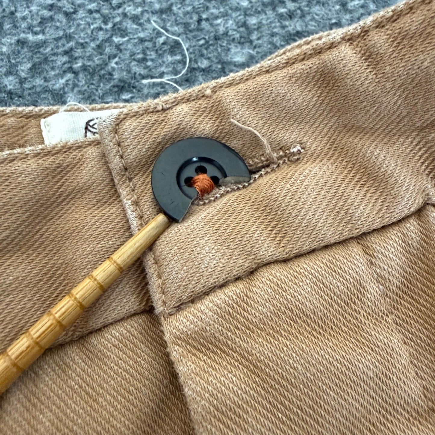 Hiroshi Kato The Ave Slim Chino Pants Mens 36x32 Tan Stretch Everyday Comfort