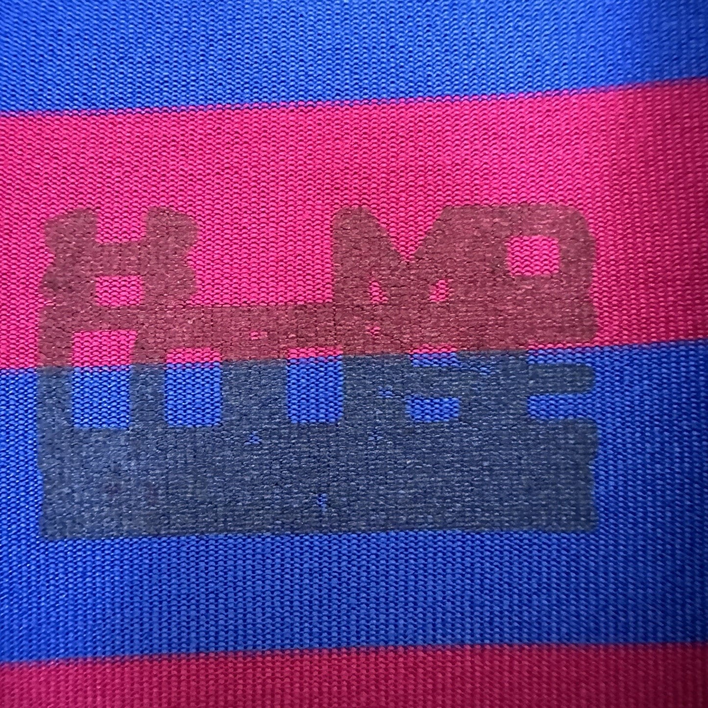 Under Armour Polo Shirt Mens Medium Blue Pink Striped Loose Golf Short Sleeve