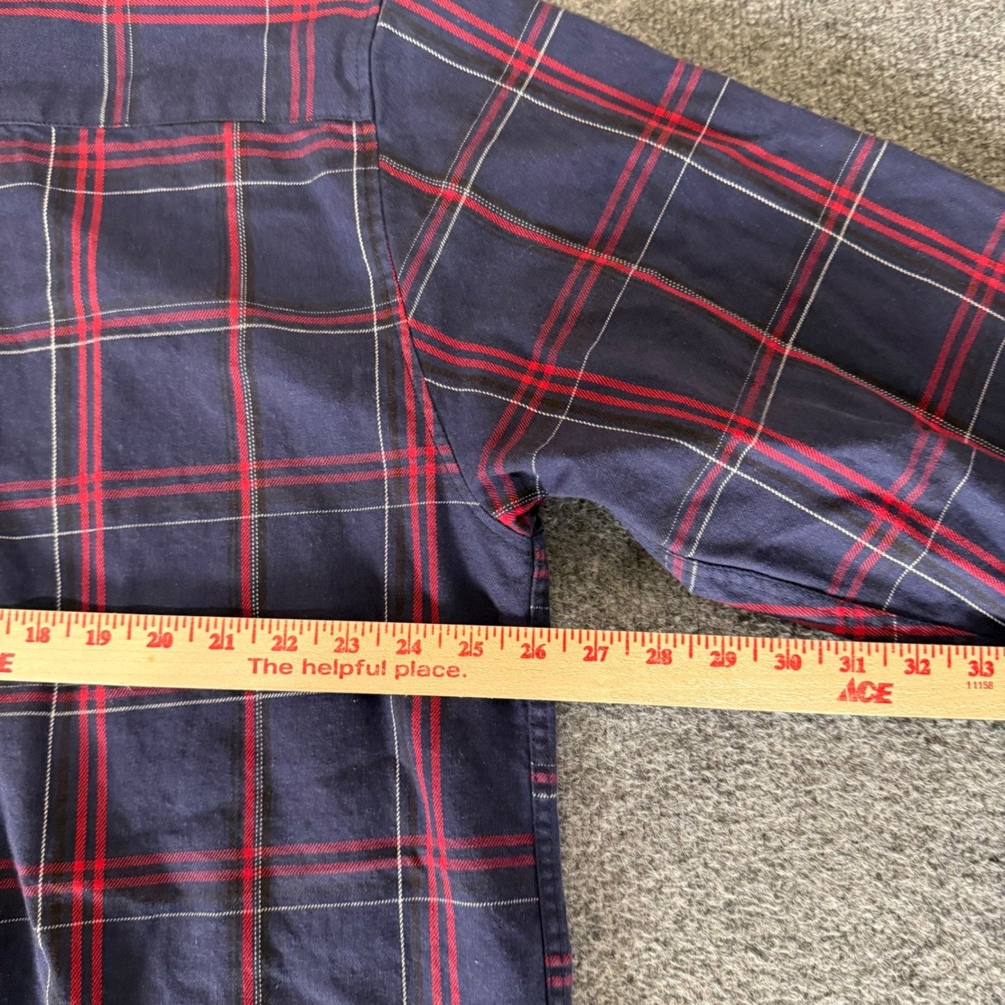 Dixxon Flannel Co The Torch FR Mens 2X Navy Red Plaid Button Down Shirt Workwear