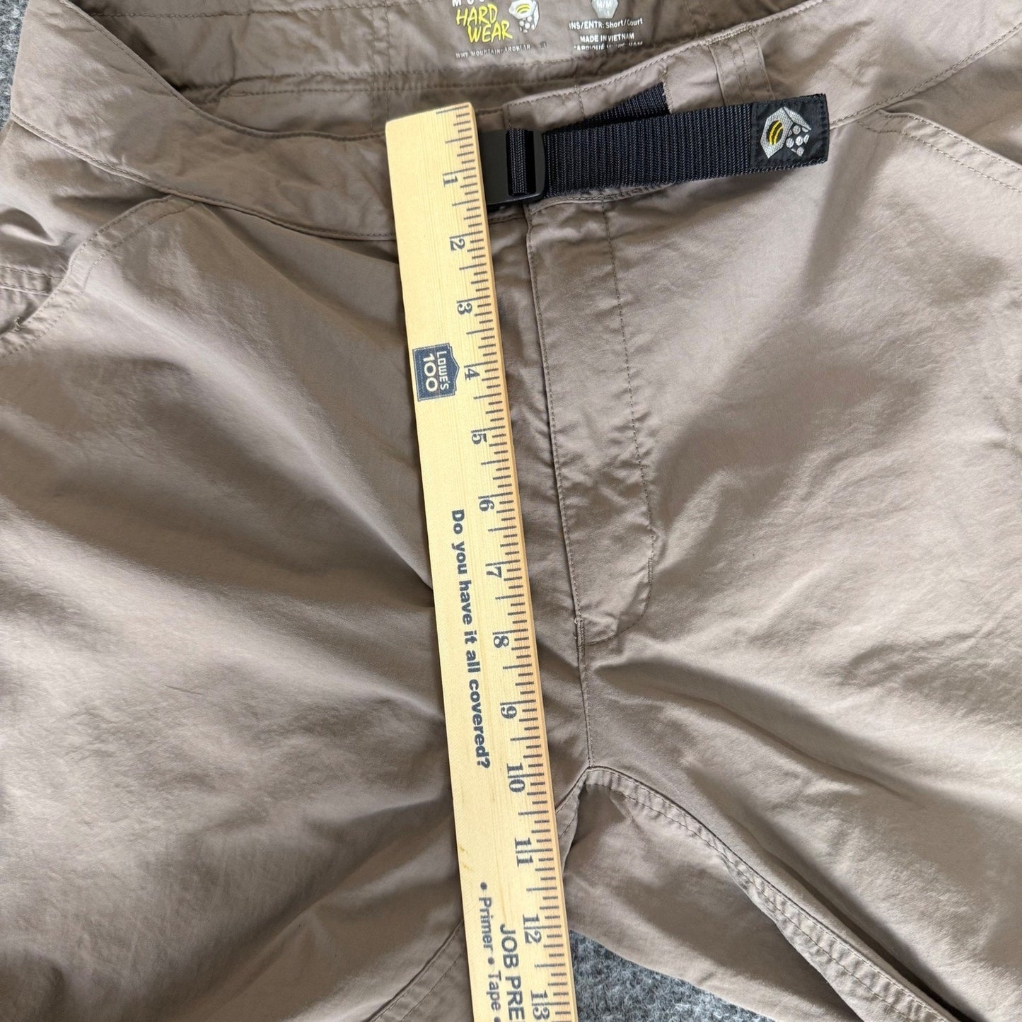 Mountain Hardwear Hiking Pants Mens Medium 32x28 Beige Lightweight Outdoor Trail