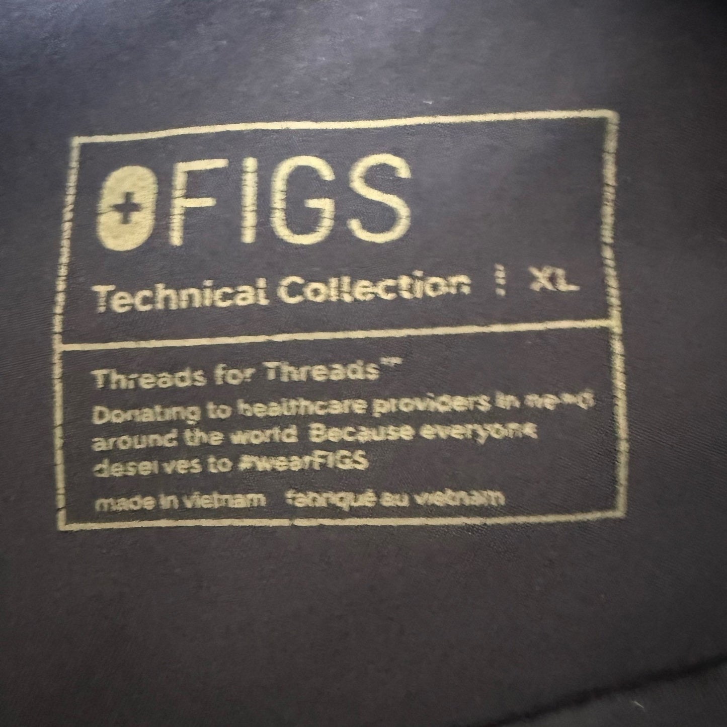 FIGS Zamora Navy Blue High Waisted Jogger Scrub Pants Womens XL Medical Stretch