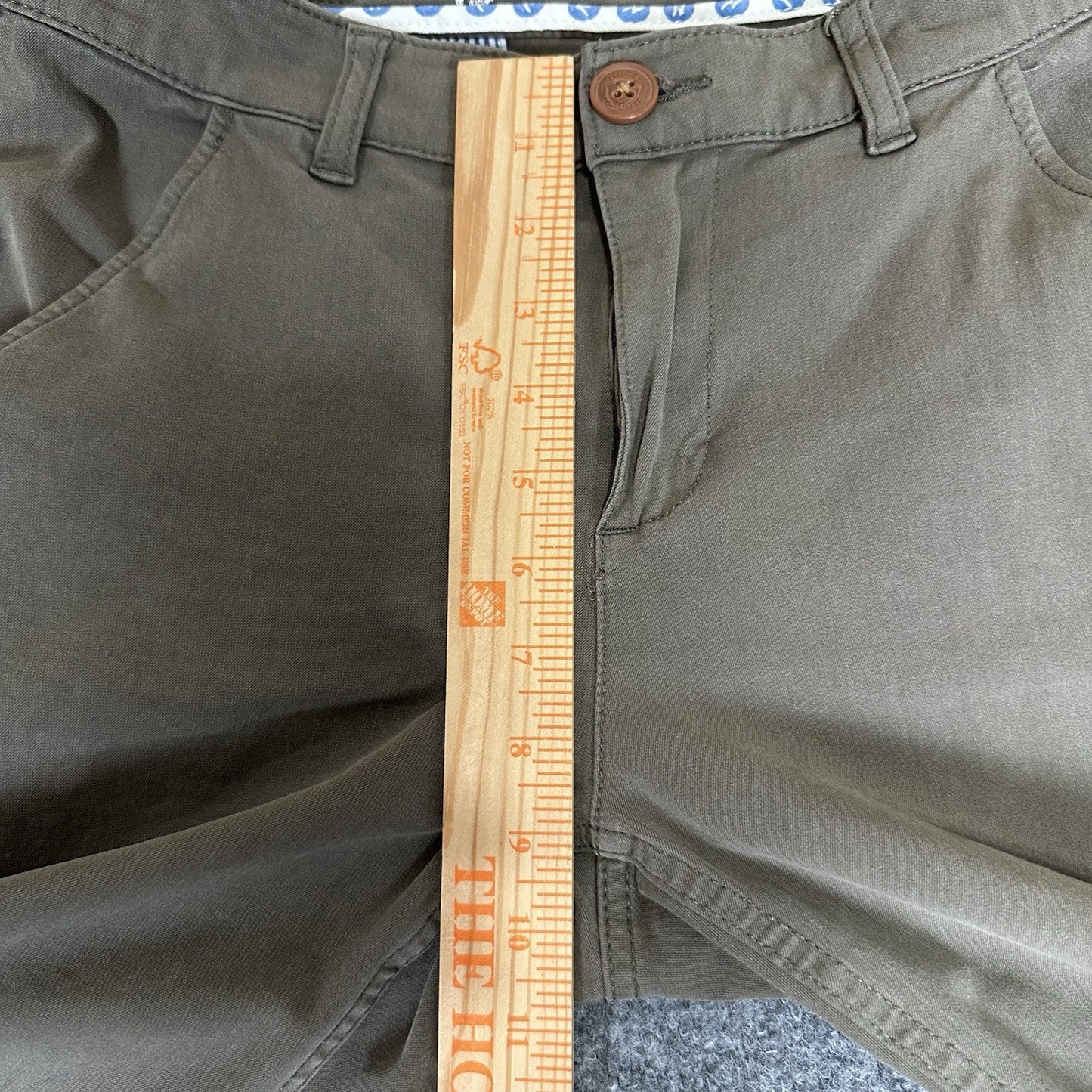 Mugsy Olives Pants Mens 32x30 Straight Chino Stretch Casual Work Comfort Soft