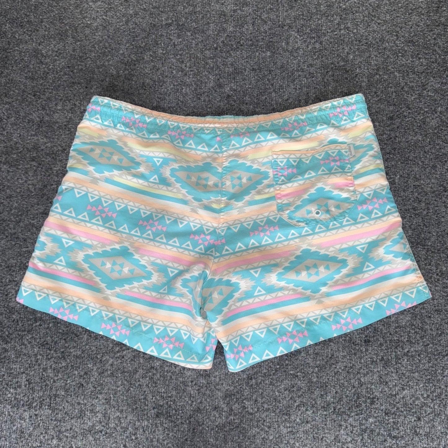 Chubbies Swim Trunks Mens L 38x5.5 Geometric Shorts Quick Dry Lined Drawstring