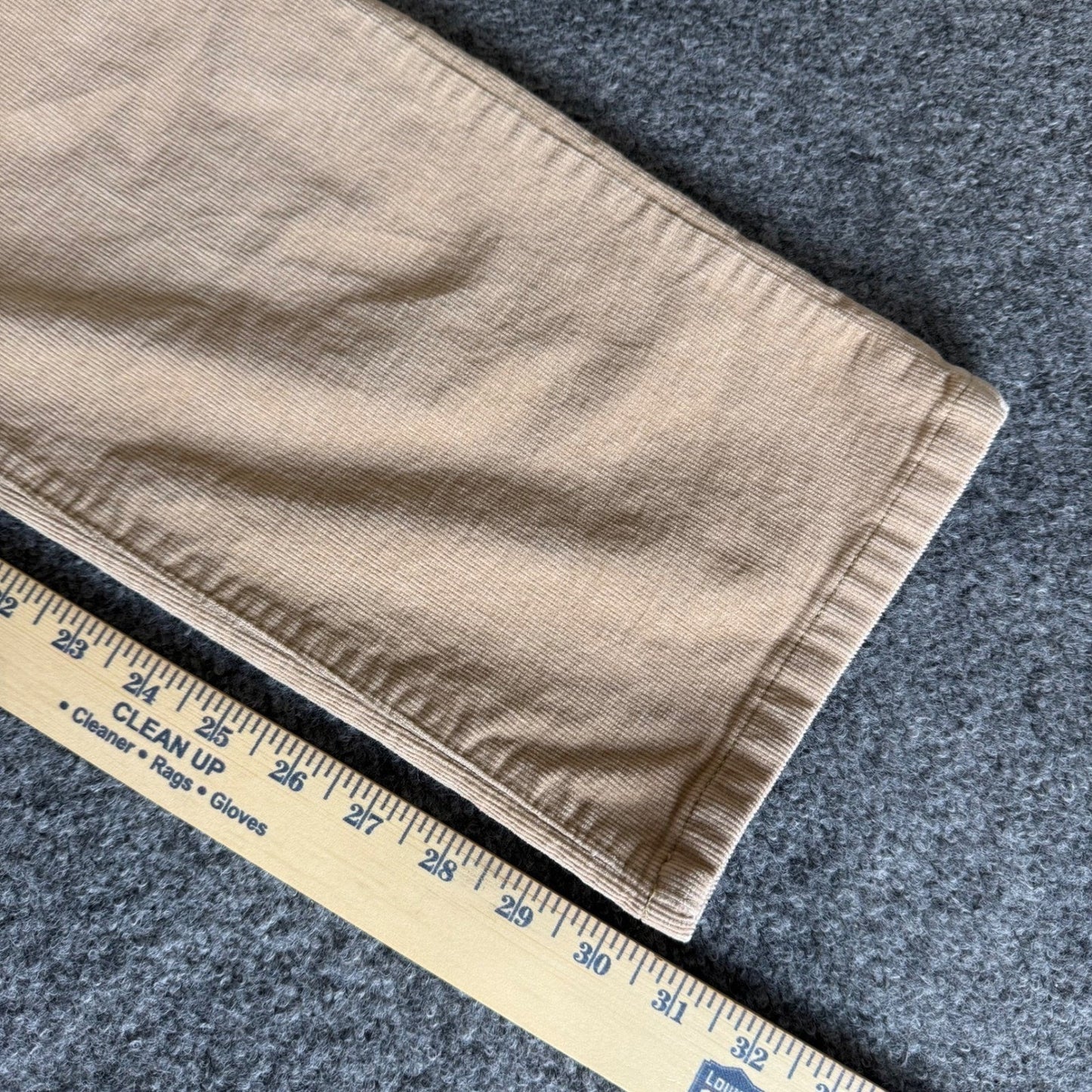 UNTUCKit Corduroy Pants Mens 40x32 Beige Casual Everyday Comfort Straight Leg