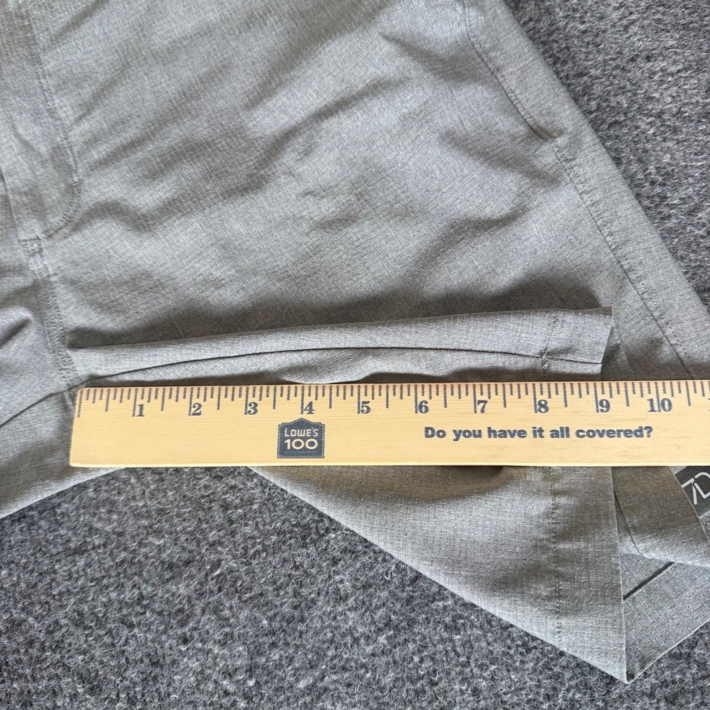 7 Diamonds Polymuse Performance Chino Shorts Mens 32 Grey Golf Activewear Casual