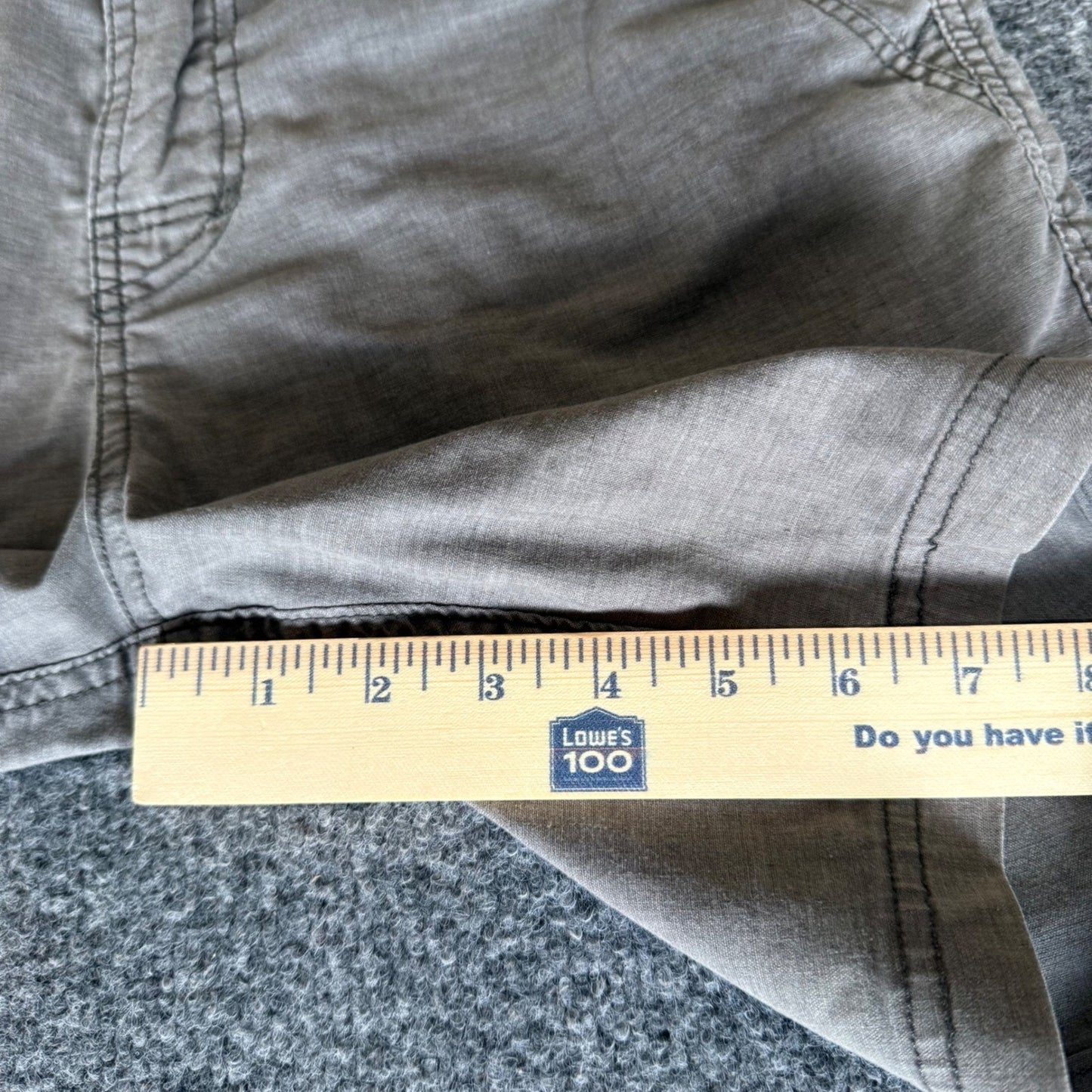 Prana Furrow Shorts Mens 30 (Fits 32) Gray Casual Walking Hiking Cargo Outdoor