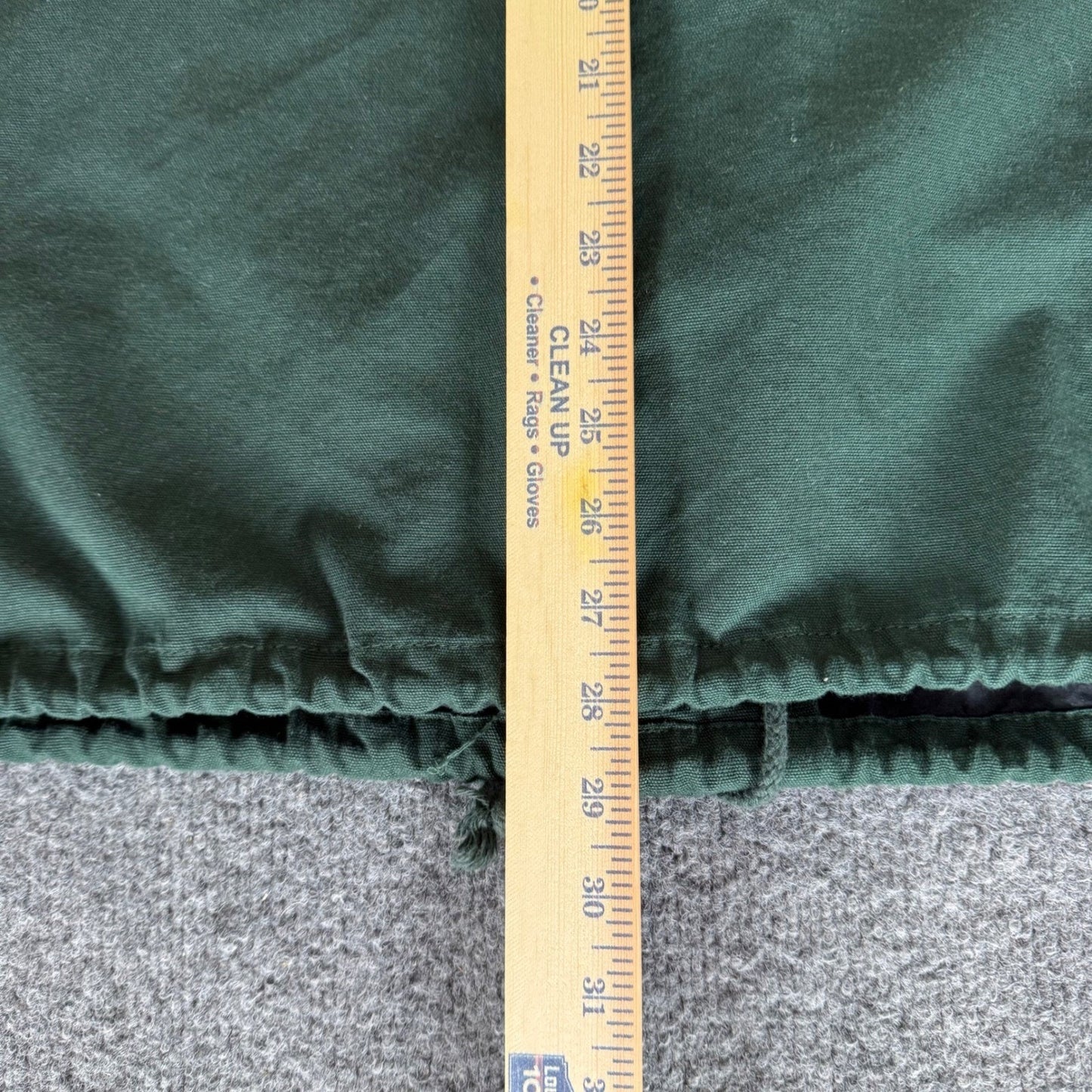 Vans Torrey Snap Front Jacket Mens Medium Green Drawstring Hem Streetwear Skate