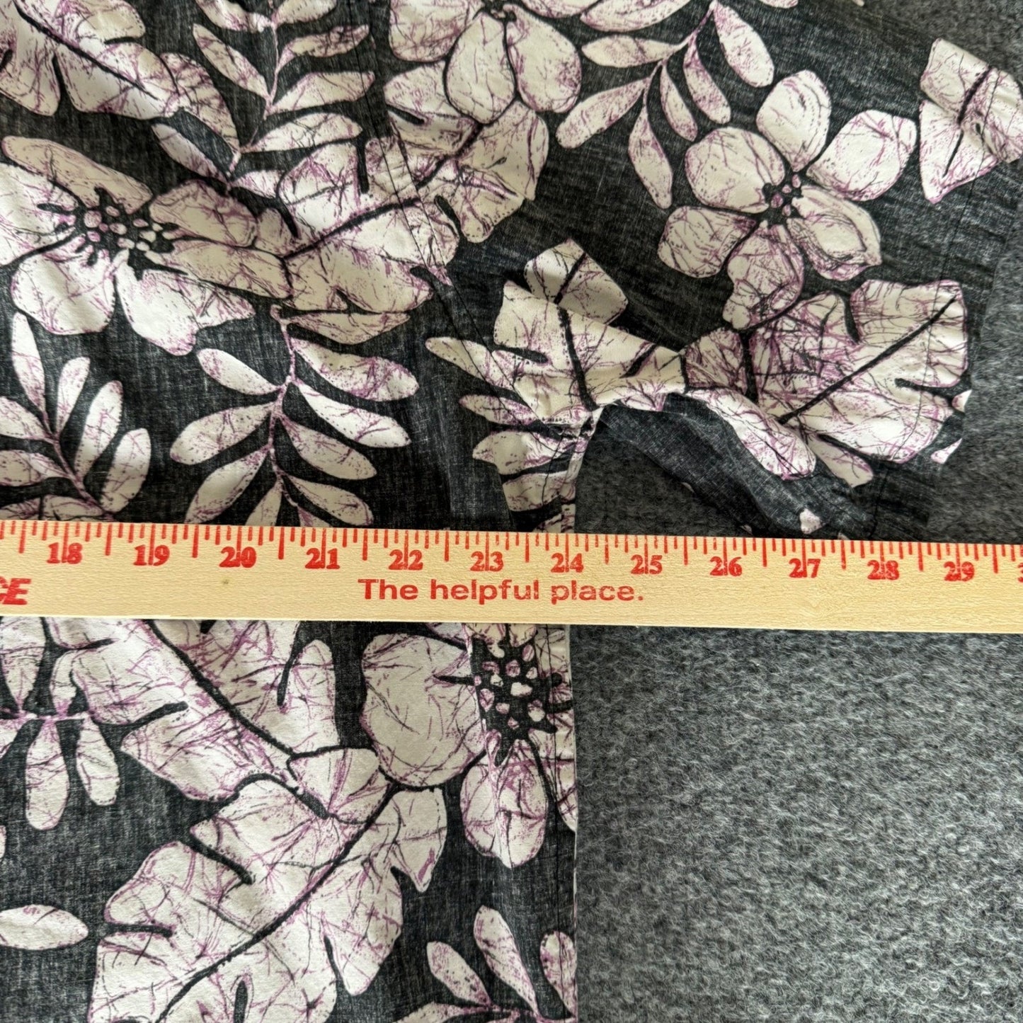 Cooke Street Hawaiian Shirt Mens L Floral Reverse Print Short Sleeve Button Up