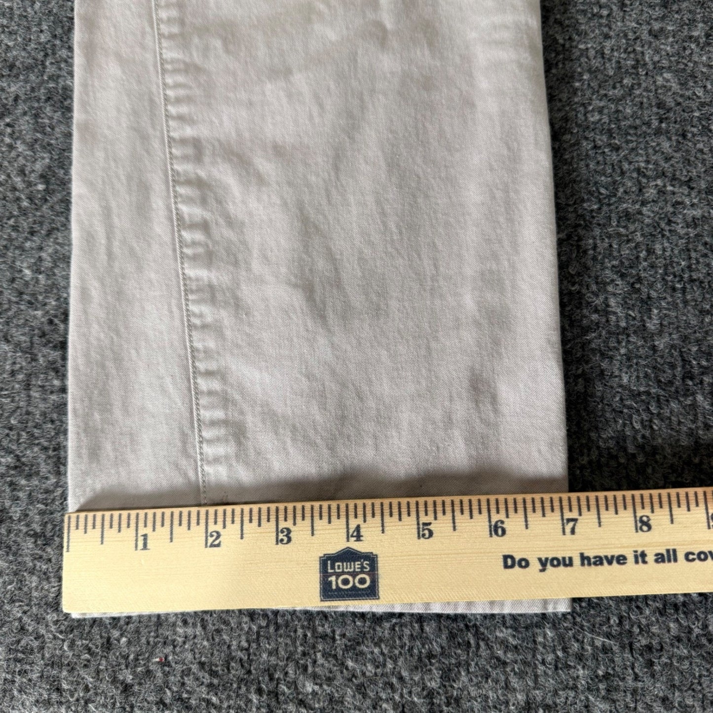UNTUCKit Mens Chino Pants 35x30 (36x29) Gray Straight Fit Pima Cotton Casual
