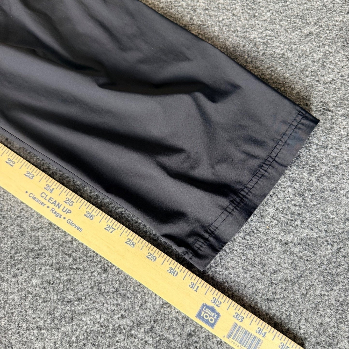 Rhone Torrent Windbreaker Pant Mens 34x31 Black Lightweight Athletic Performance