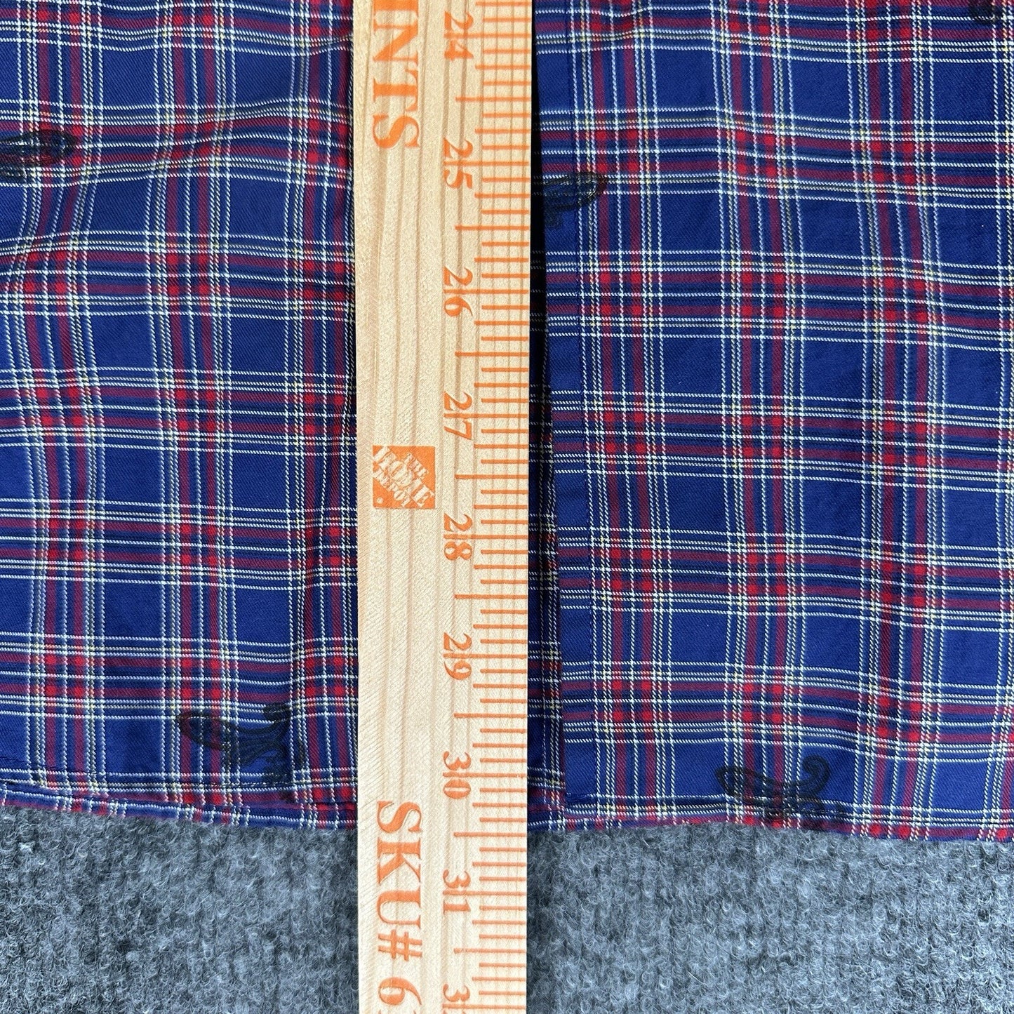 Cremieux Shirt Mens 2XL Blue Red Plaid Long Sleeve Button Up Casual Pocket Adult