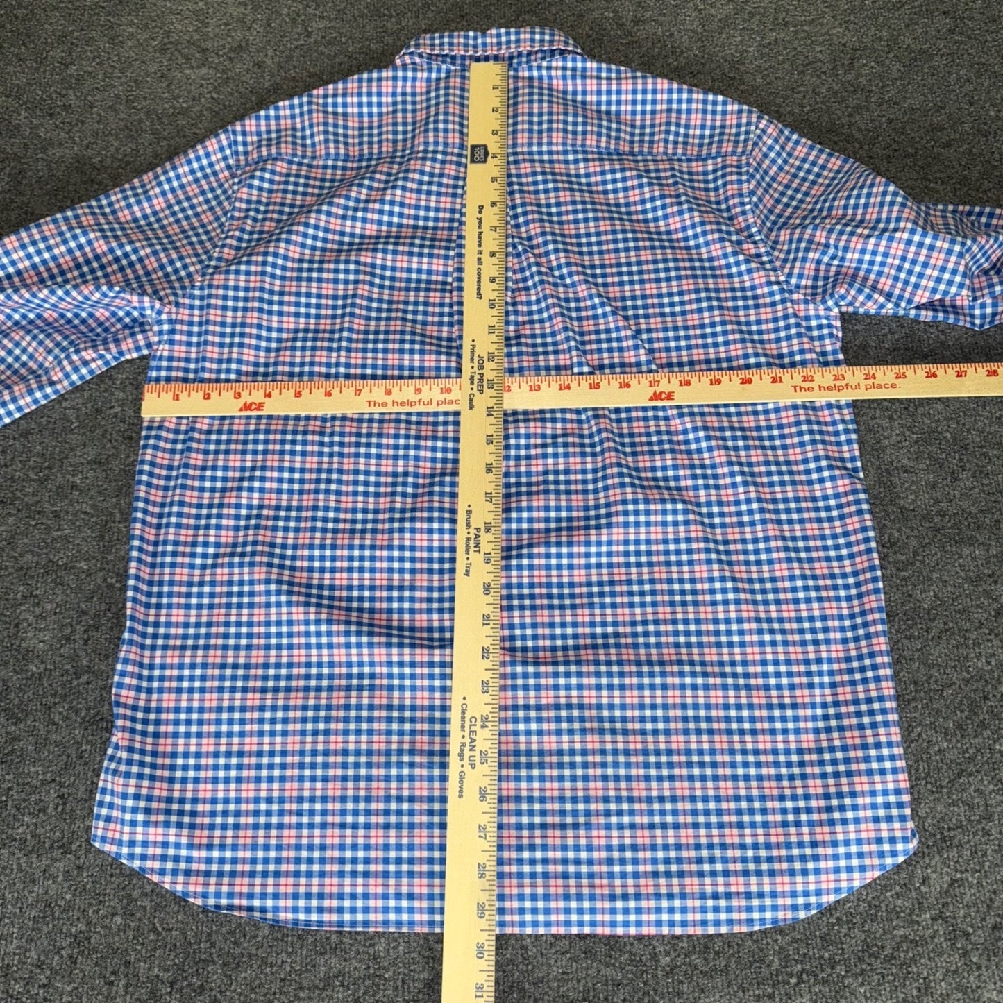 Vineyard Vines On-The-Go Performance Button Down Plaid Shirt Brrr Large Casual