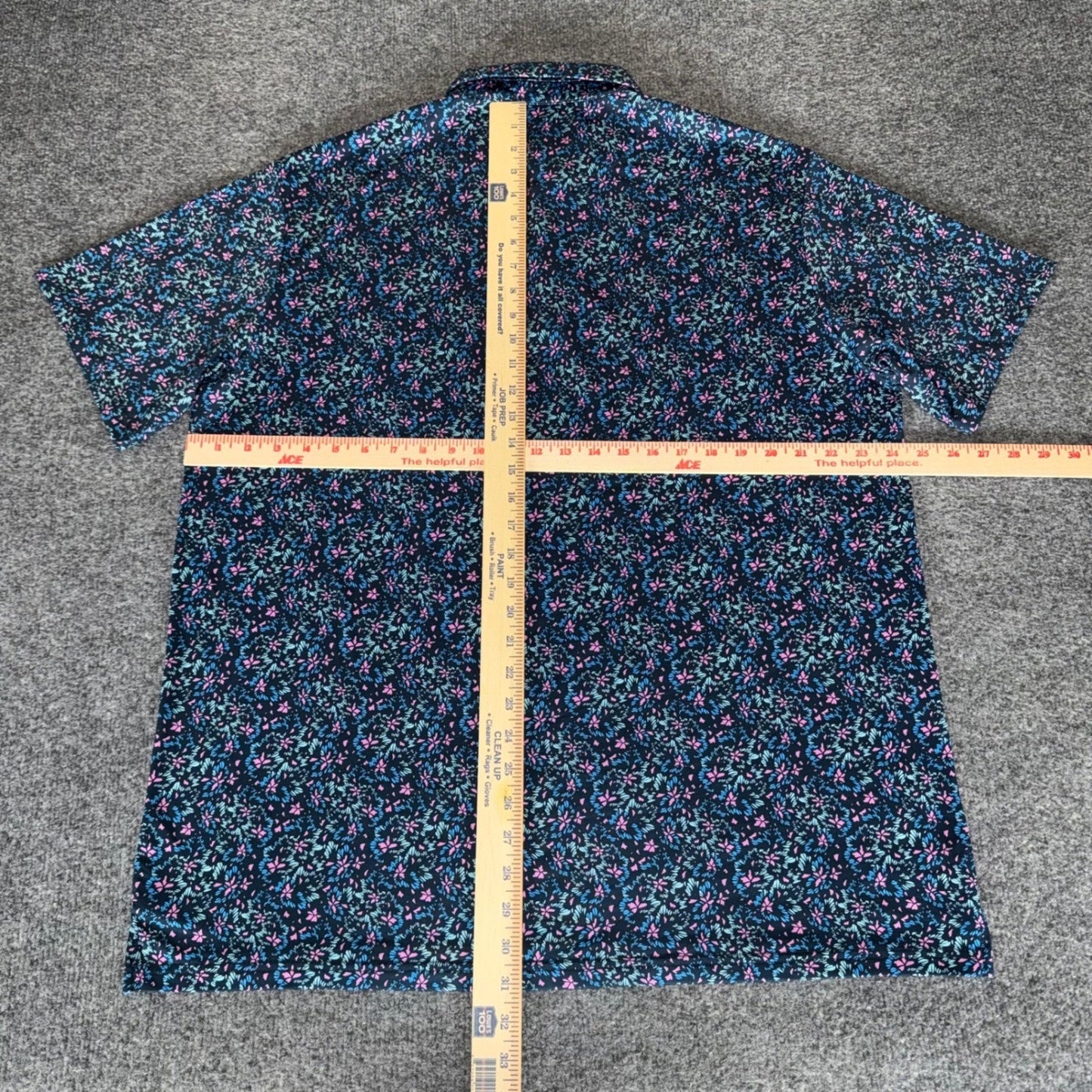 Pins and Aces Golf Polo Shirt Mens XXL Floral Short Sleeve Performance Stretch