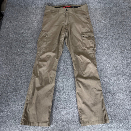 Wrangler ATG All Terrain Gear Cargo Pant Mens 32x32 Brown Outdoor Hiking Stretch