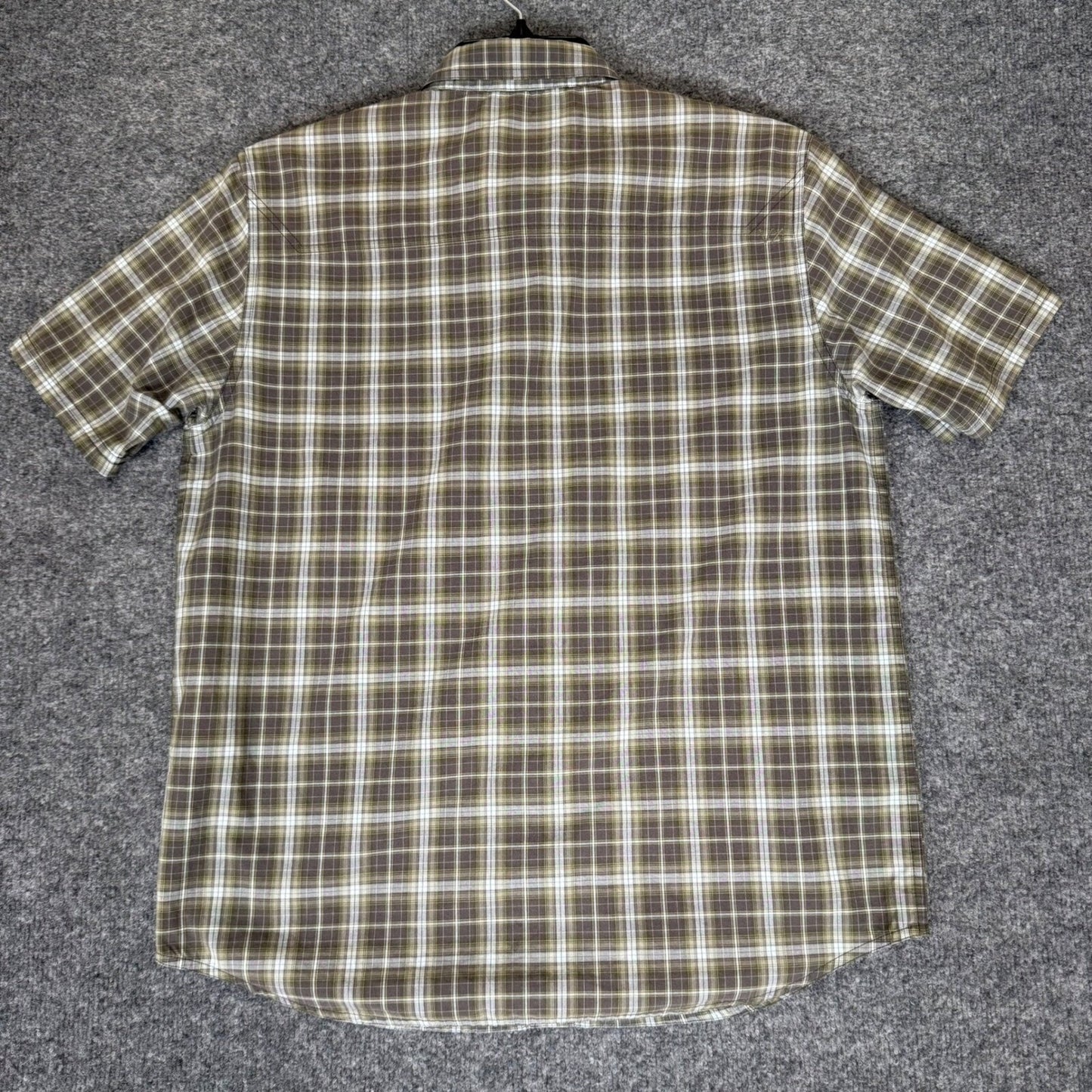 5.11 Tactical Plaid Shirt Short Sleeve Snap Button Casual Work Shirt Mens Medium