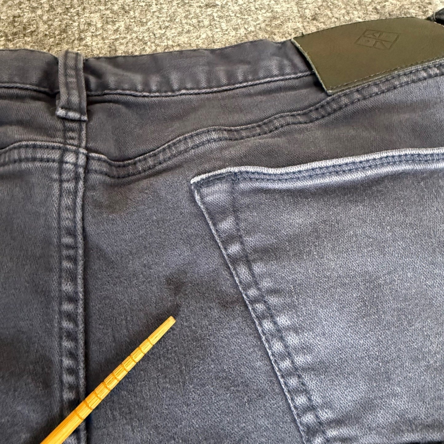 Roark HWY 128 Denim Jeans Men 38x32 (Fits 37x31) Navy Blue Straight Fit Everyday