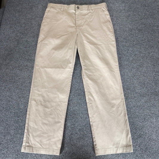 Croft & Barrow Mens 34x30 Easy Care Khaki Classic Fit Flat Front Stretch Pants