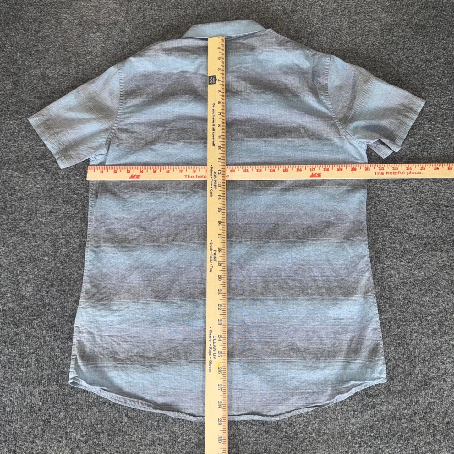 Travis Mathew Shirt Mens Medium Striped Button Up Short Sleeve Casual Golf Top