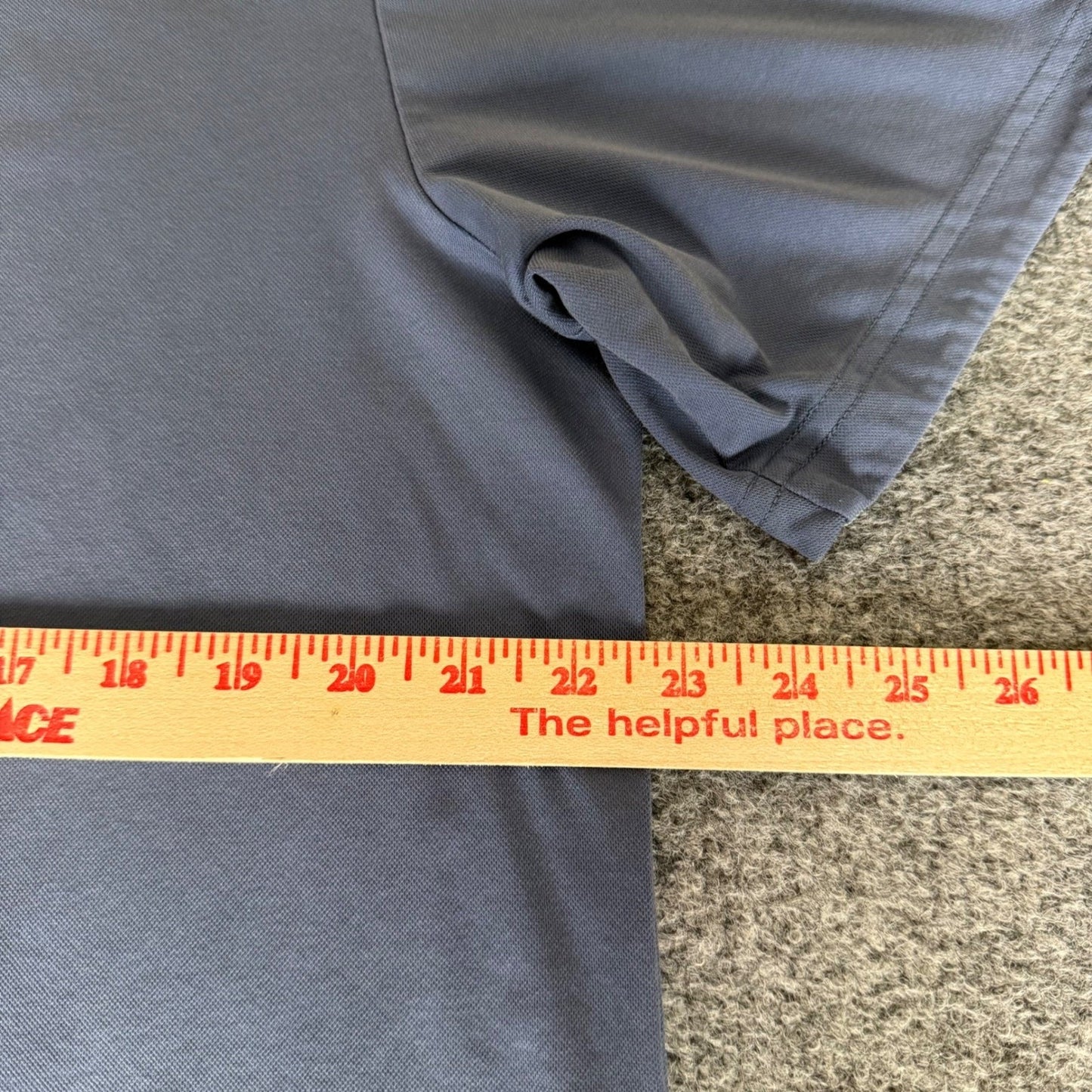 Travis Mathew Polo Shirt Mens XL Blue Pima Cotton Short Sleeve Golf Stretch Soft