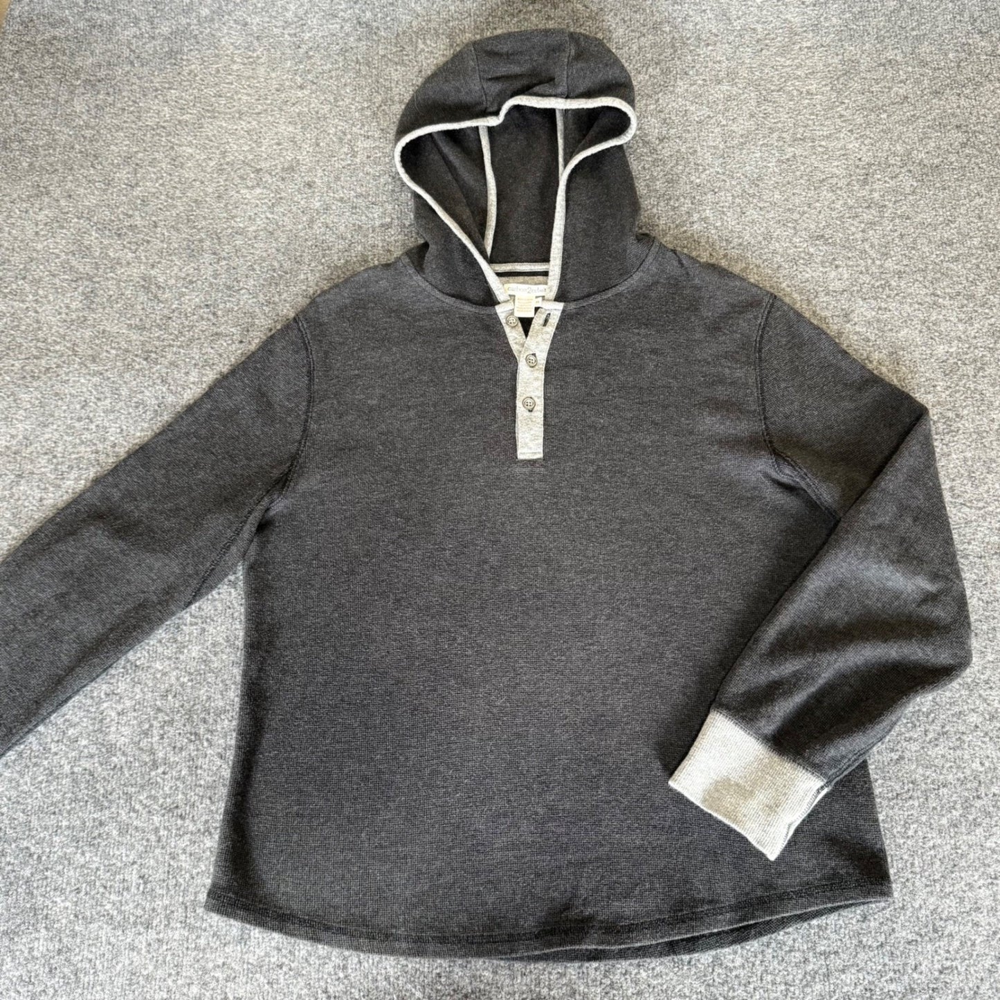 Carbon2Cobalt Hoodie Mens Gray Medium Pullover Thermal Casual Sweatshirt Comfy