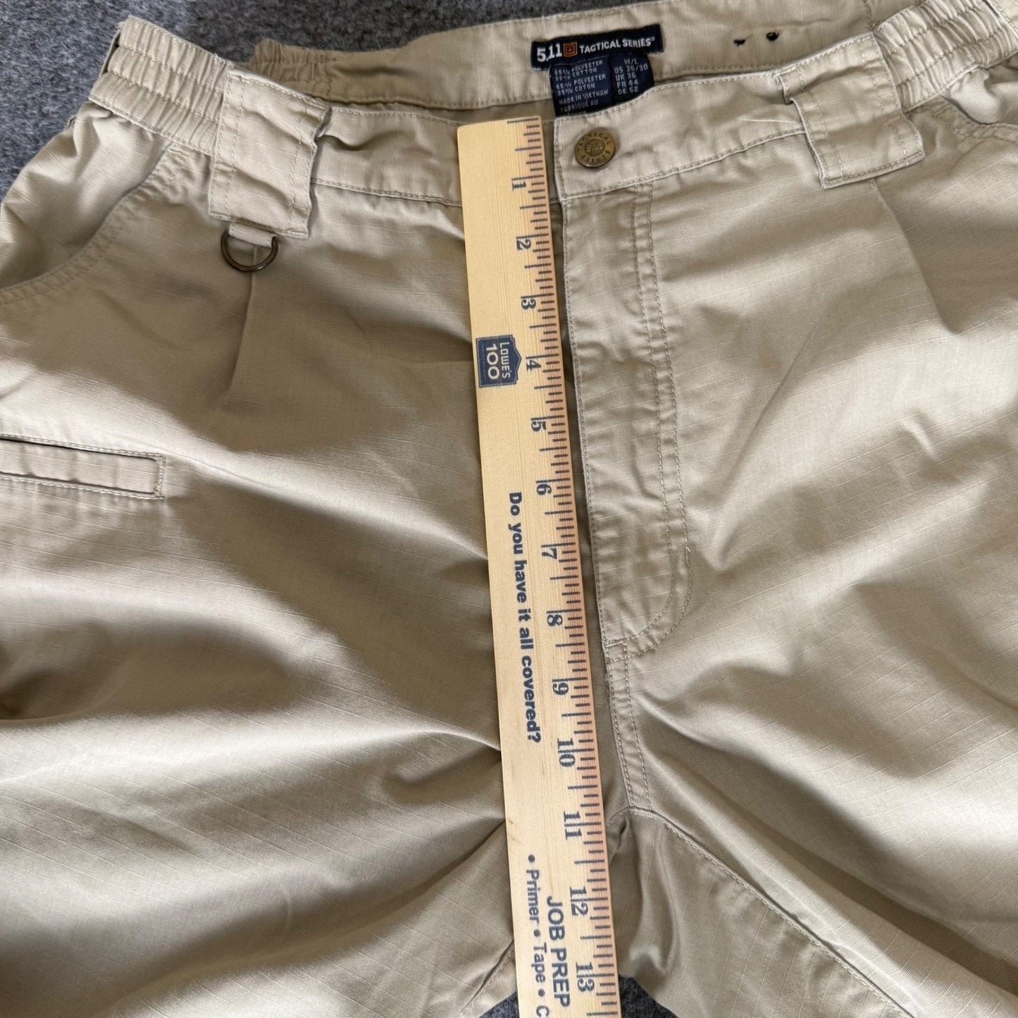5.11 Tactical Mens Khaki Ripstop Cargo Pants 36x30 Work Utility Outdoor Hiking