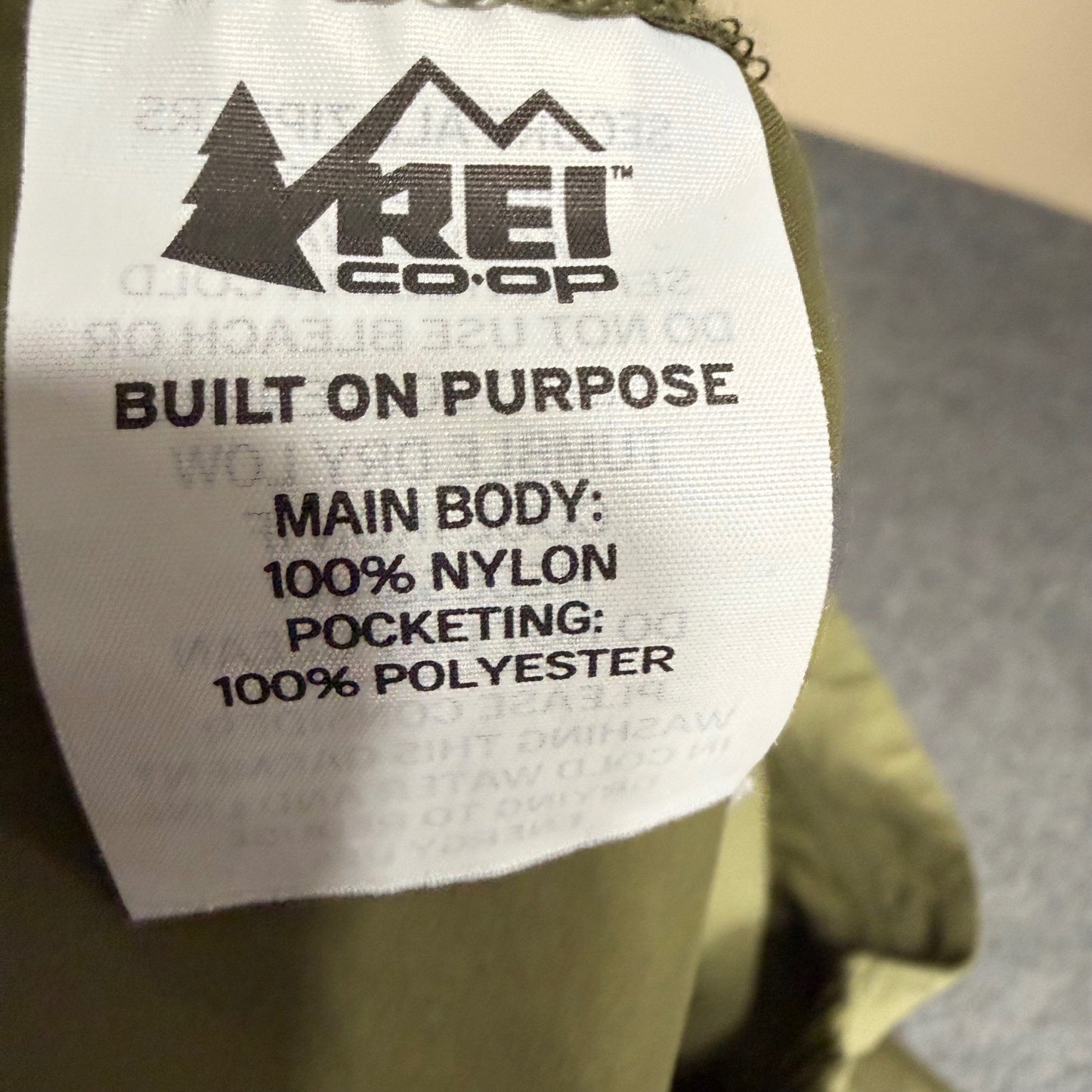 REI Co-Op Sahara Convertible Hiking Pants Mens 36x30 (34x29) Green Outdoor Trek