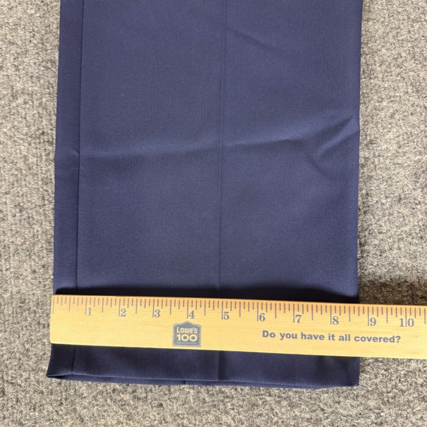 Haggar The Active Series Mens 34x30 Midnight Blue Stretch Herringbone Suit Pants