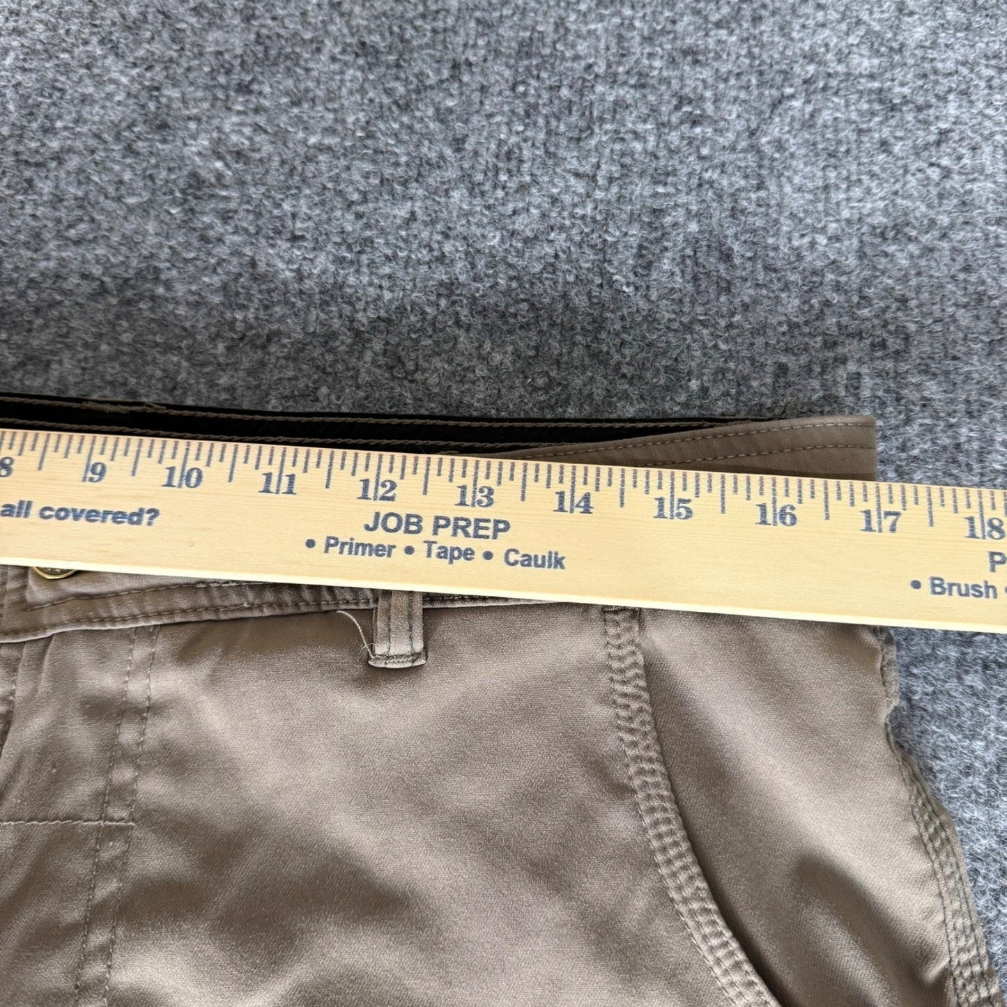 prAna Stretch Zion Pants Mens 33x30 (34x29) Beige Cargo Hiking Outdoor Gorpcore