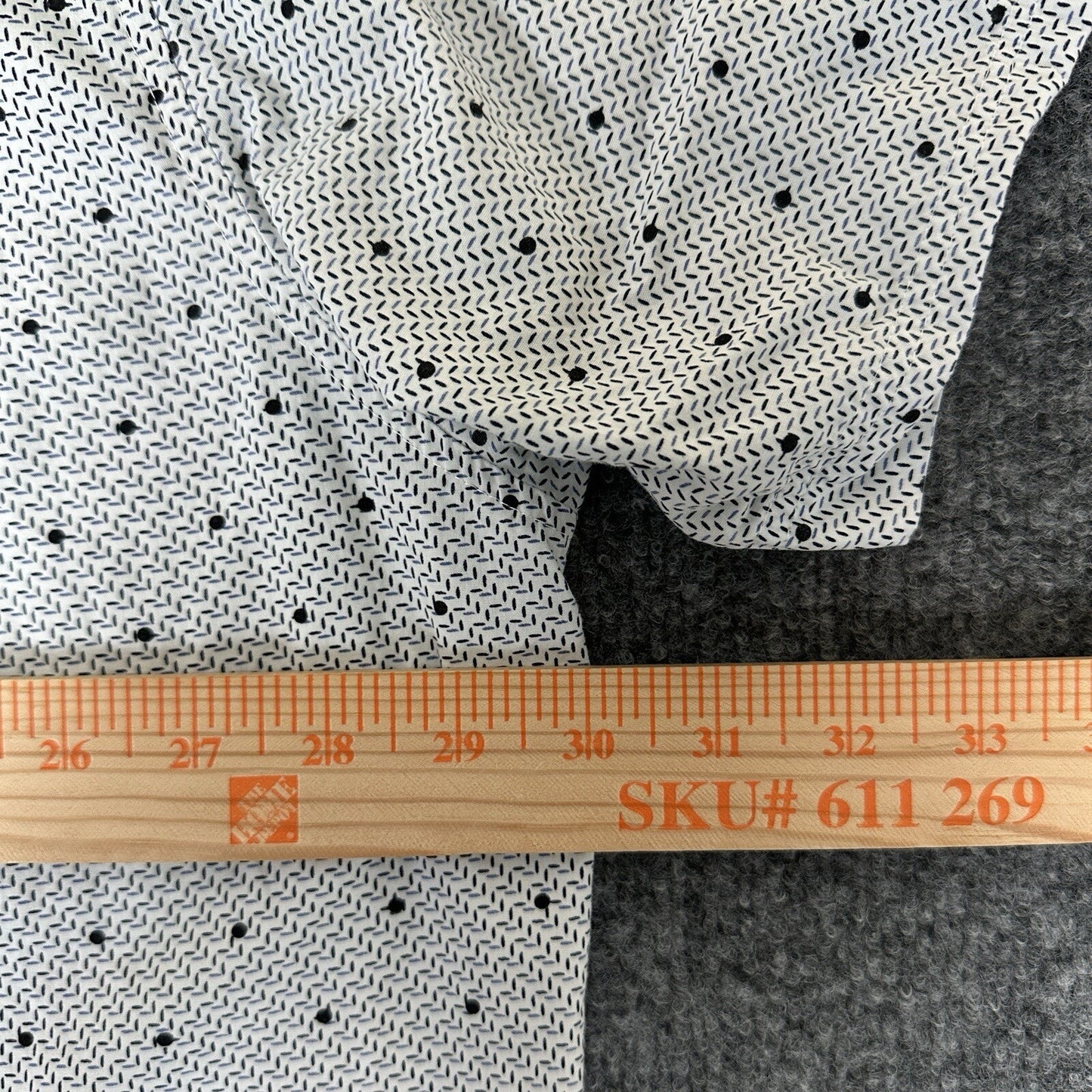 Steve's Jeans Shirt Men 4XL (2XB) White Geometric Short Sleeve Button Up Pockets
