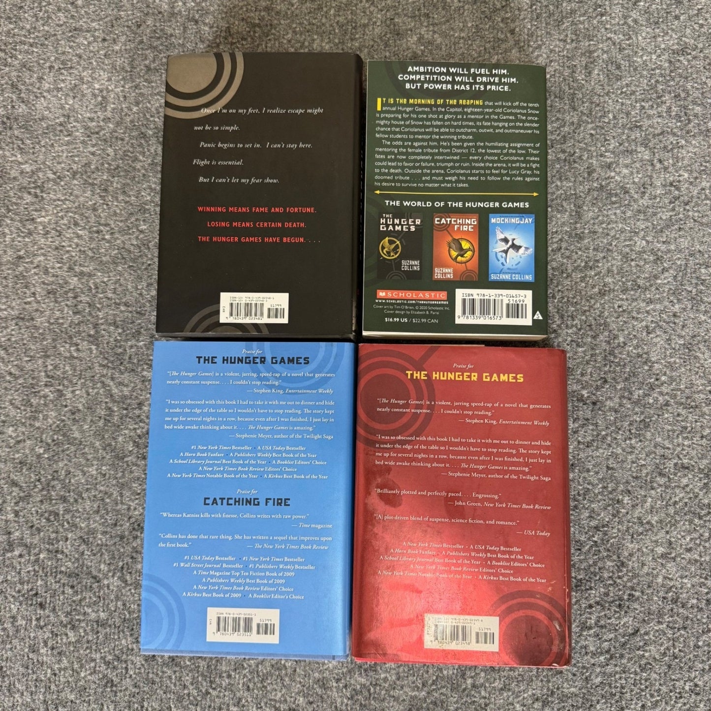 The Hunger Games Book Set Suzanne Collins Young Adult Fantasy Adventure Series