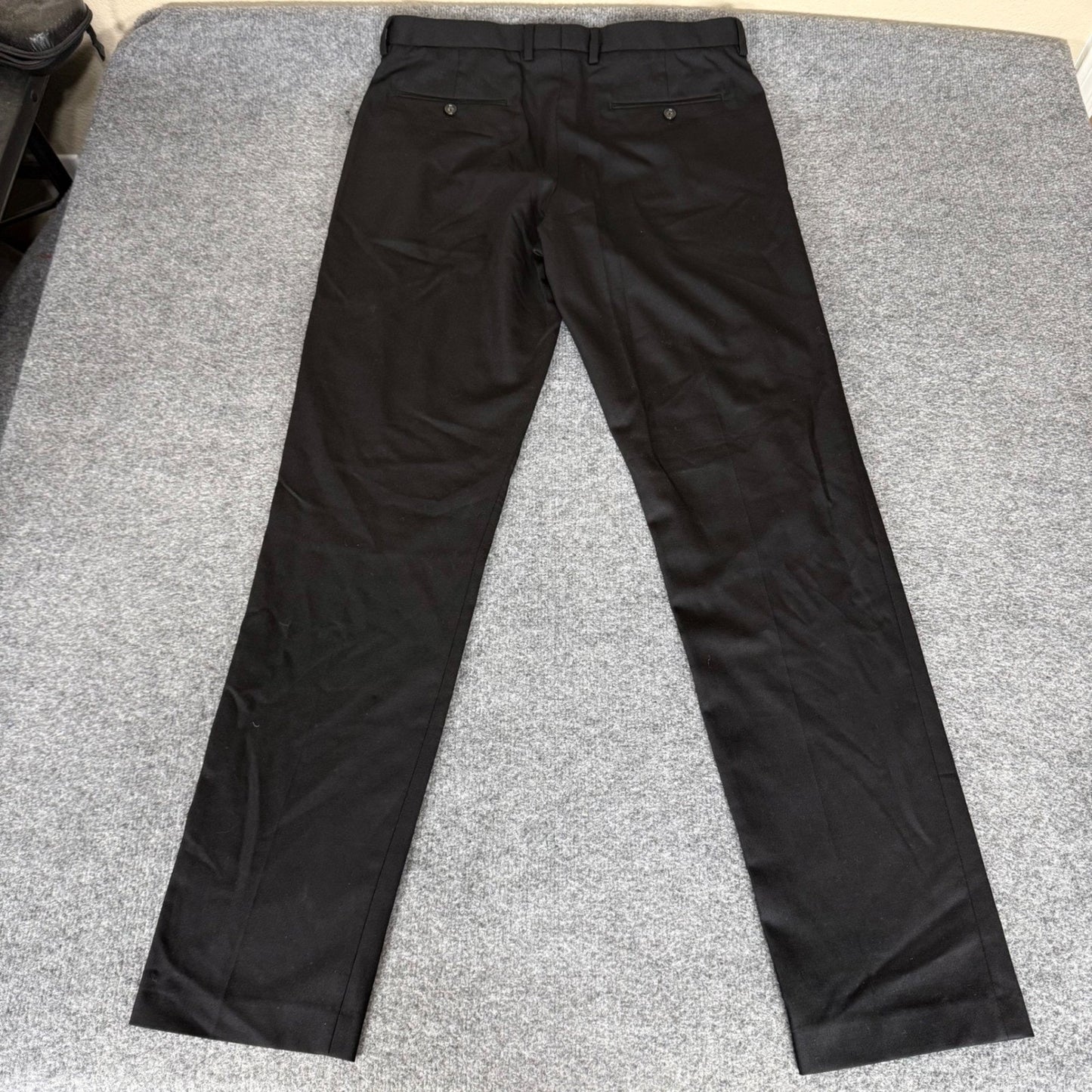 J.Crew Ludlow Slim Fit Dress Pants Mens 34x36 Black Wool Blend Trousers Business