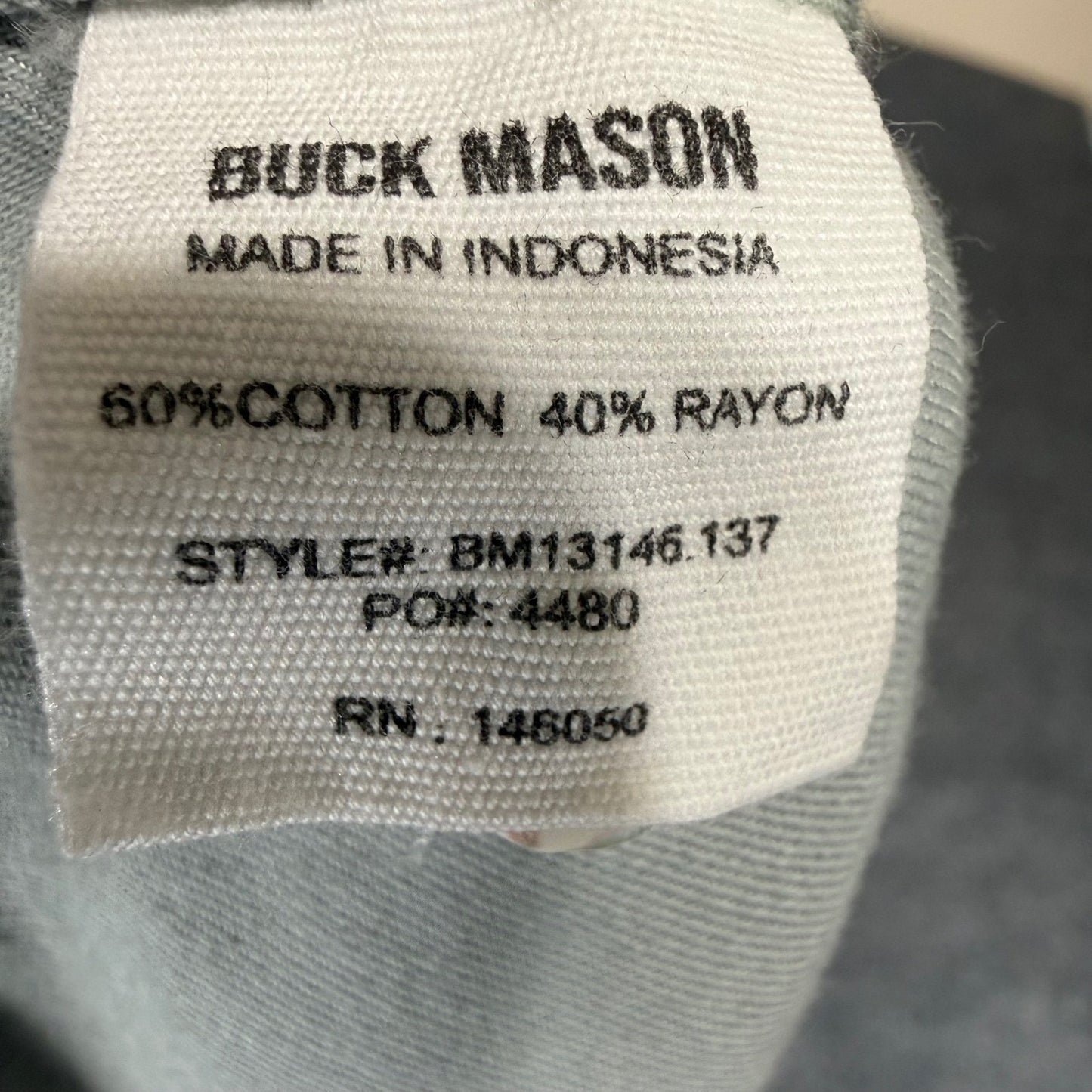 Buck Mason Shirt Mens Large Green Short Sleeve Button Up Casual Everyday