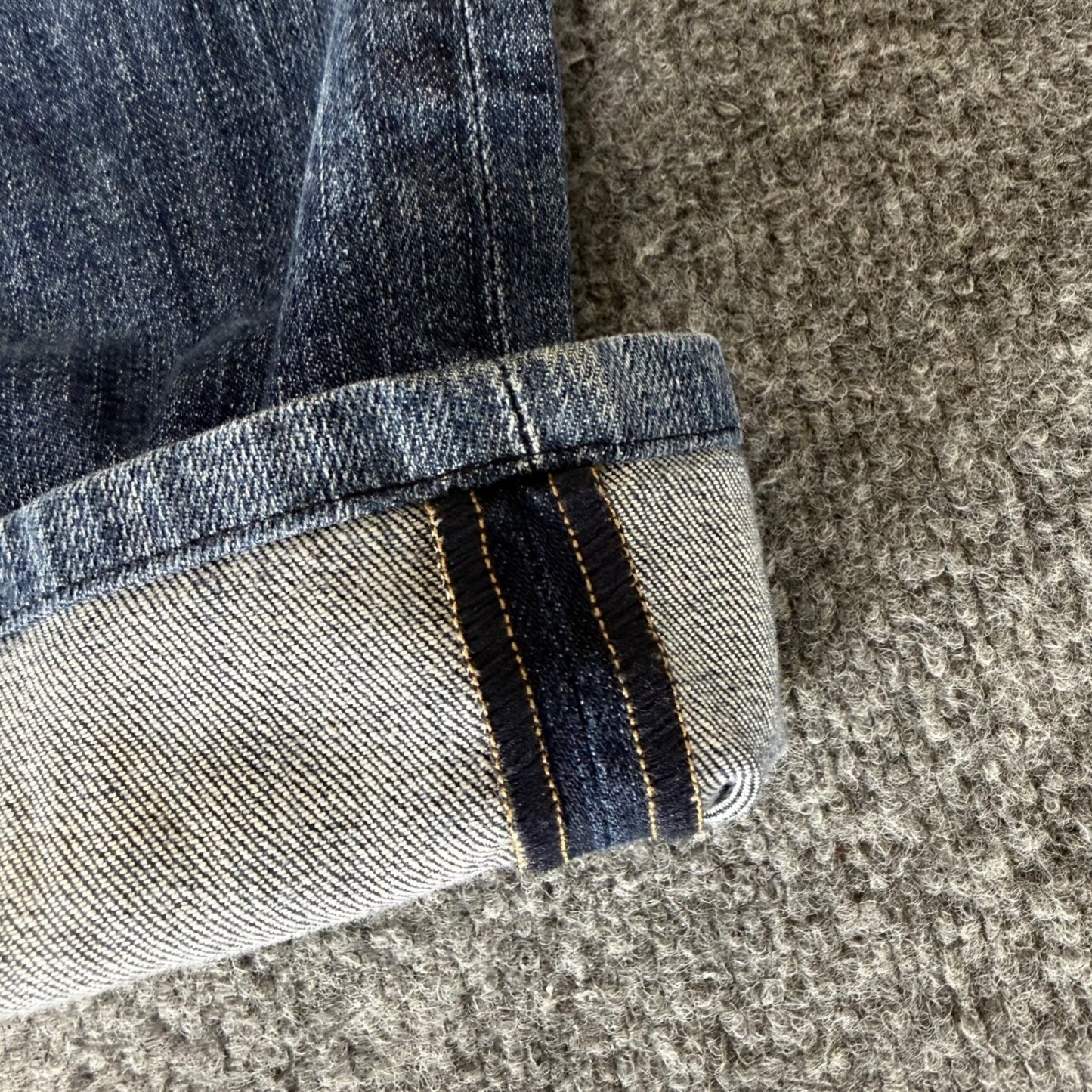 Fidelity Denim Jimmy Exile Vintage Mens Jeans Blue 32x30 Casual Made in USA