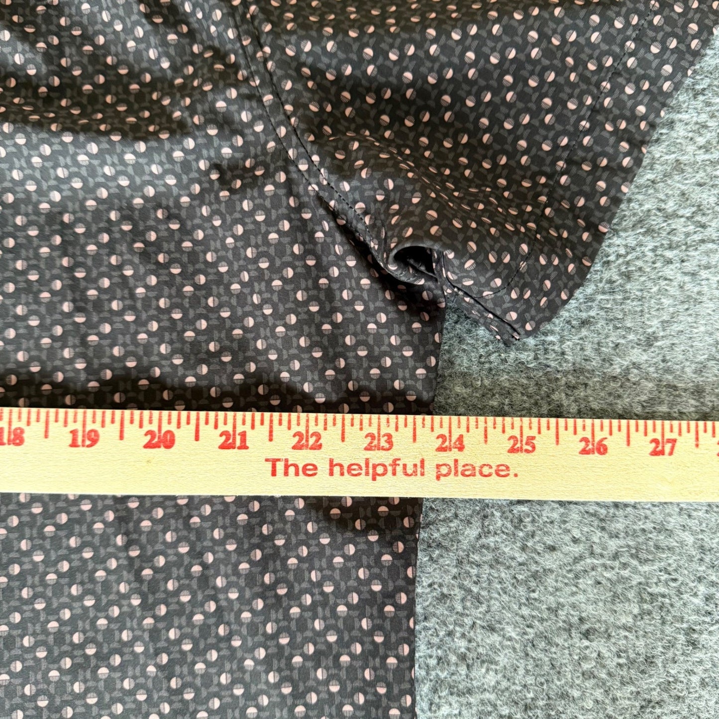 7 Diamonds 4-Way Stretch Shirt Men XL Geometric Short Sleeve Casual Button Up