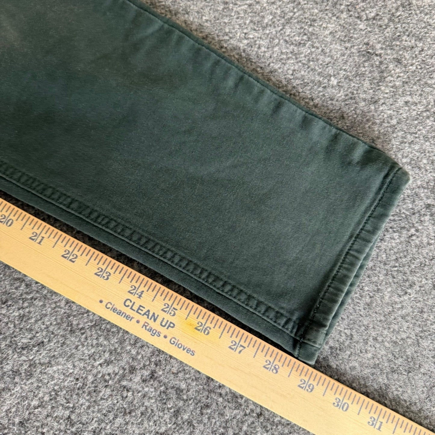 Banana Republic Traveler Athletic Tapered Pants Mens 32x30 (34x29) Green Stretch