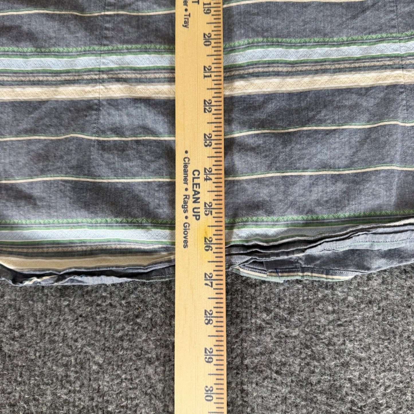 7 Diamonds Shirt Mens Large Striped Short Sleeve Button Up Casual Modern Comfort