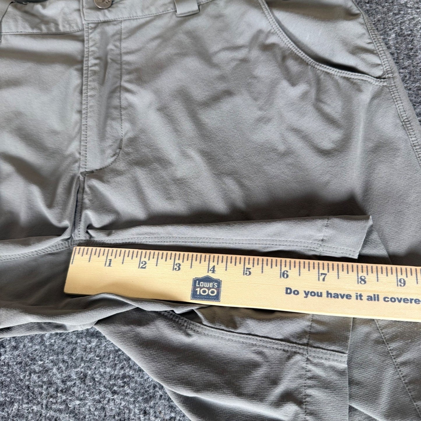 Outdoor Research Cargo Shorts Mens 34 (35) Gray Hiking Outdoor Adventure Trail