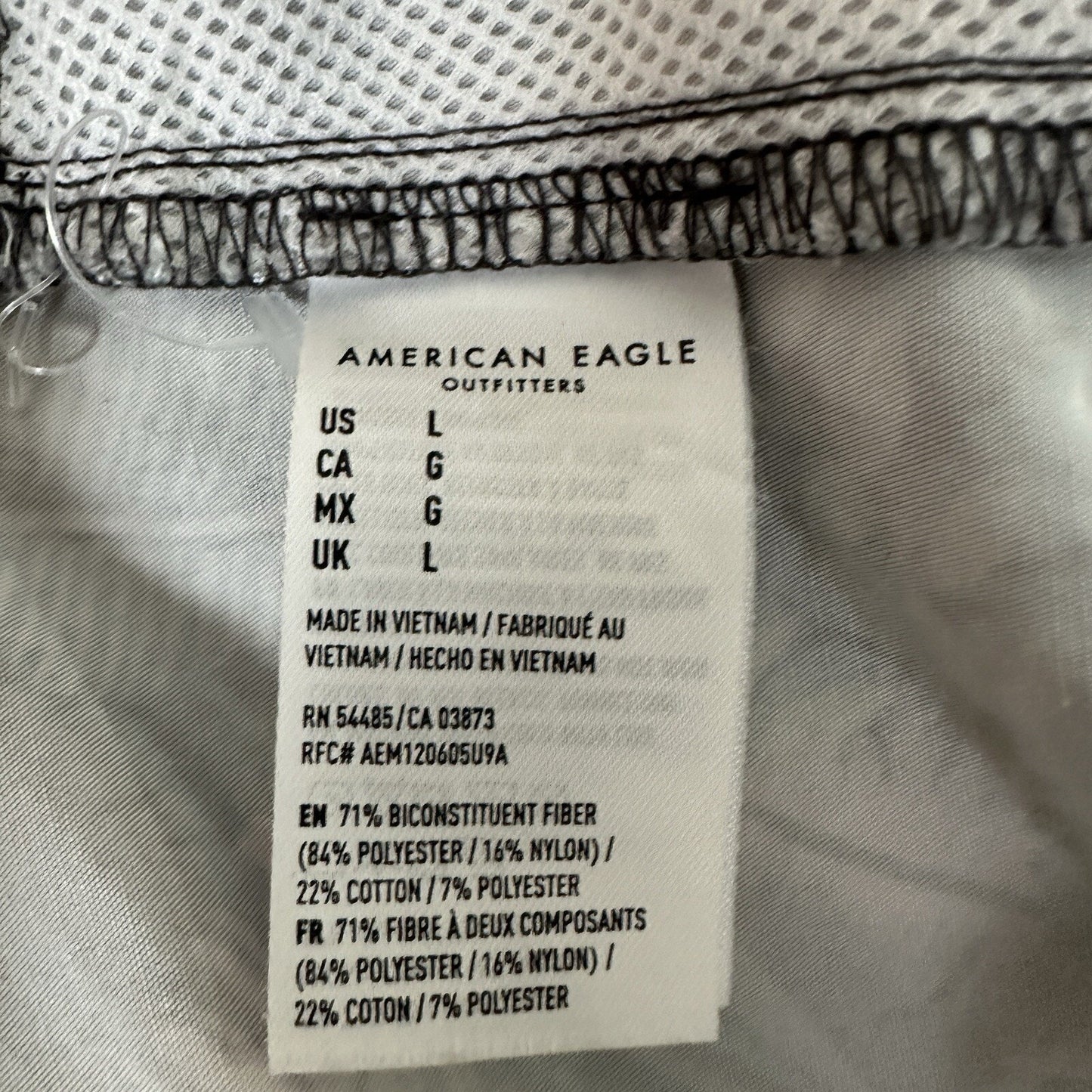 American Eagle Board Shorts Mens Large 36x10 Swim Trunks Floral Drawstring Adult