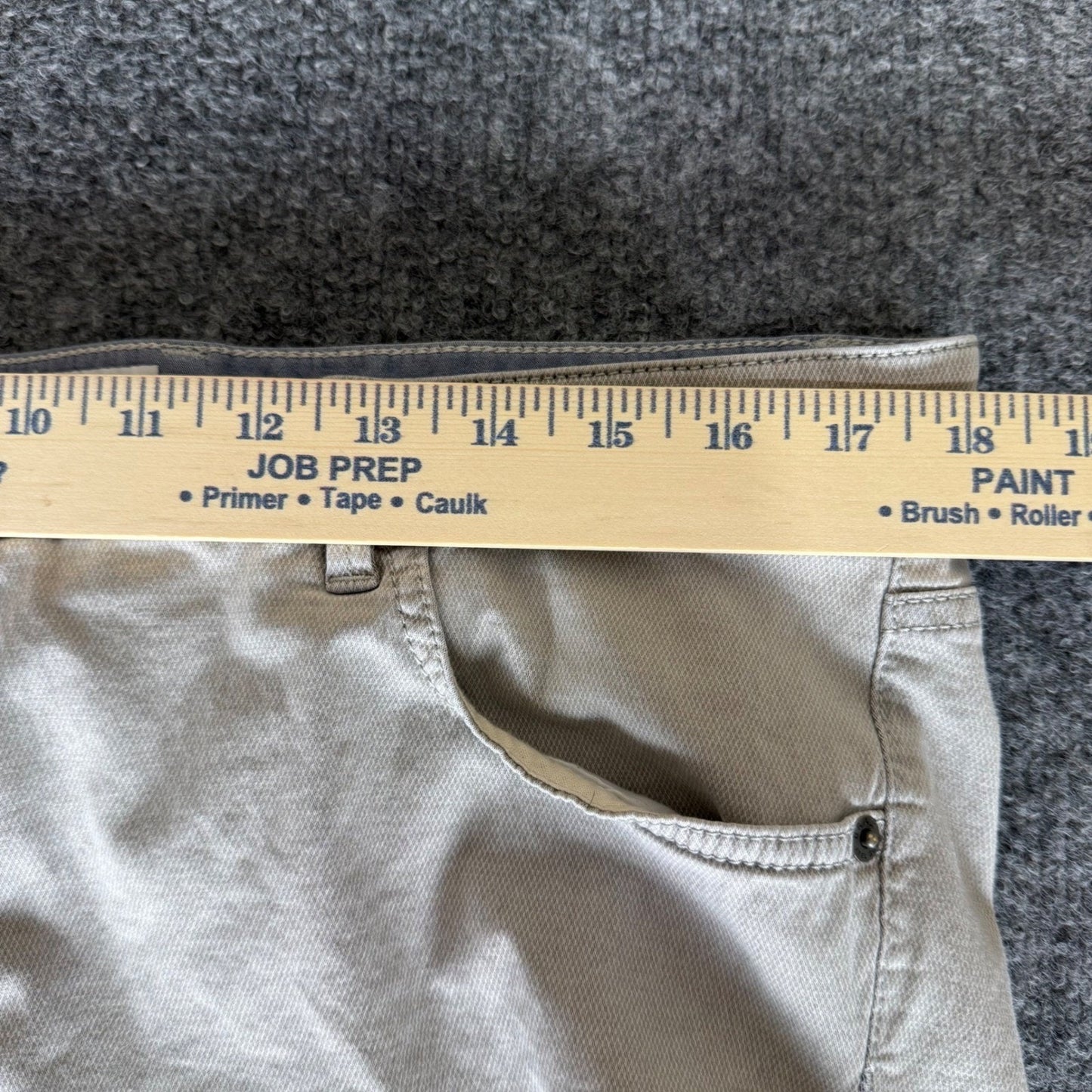 Brax Chuck Pants Mens 38x32 (Fits 36x31) Gray Stretch Chino Casual Modern Fit