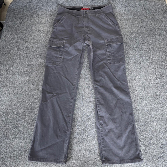Wrangler ATG All Terrain Gear Mens Cargo Pants Gray 32x34 (33x32) Outdoor Hiking