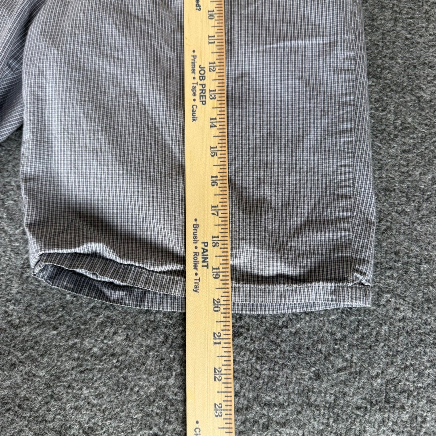 Travis Mathew Golf Shorts Mens 36 Plaid Blue Athletic Casual Lightweight Comfort