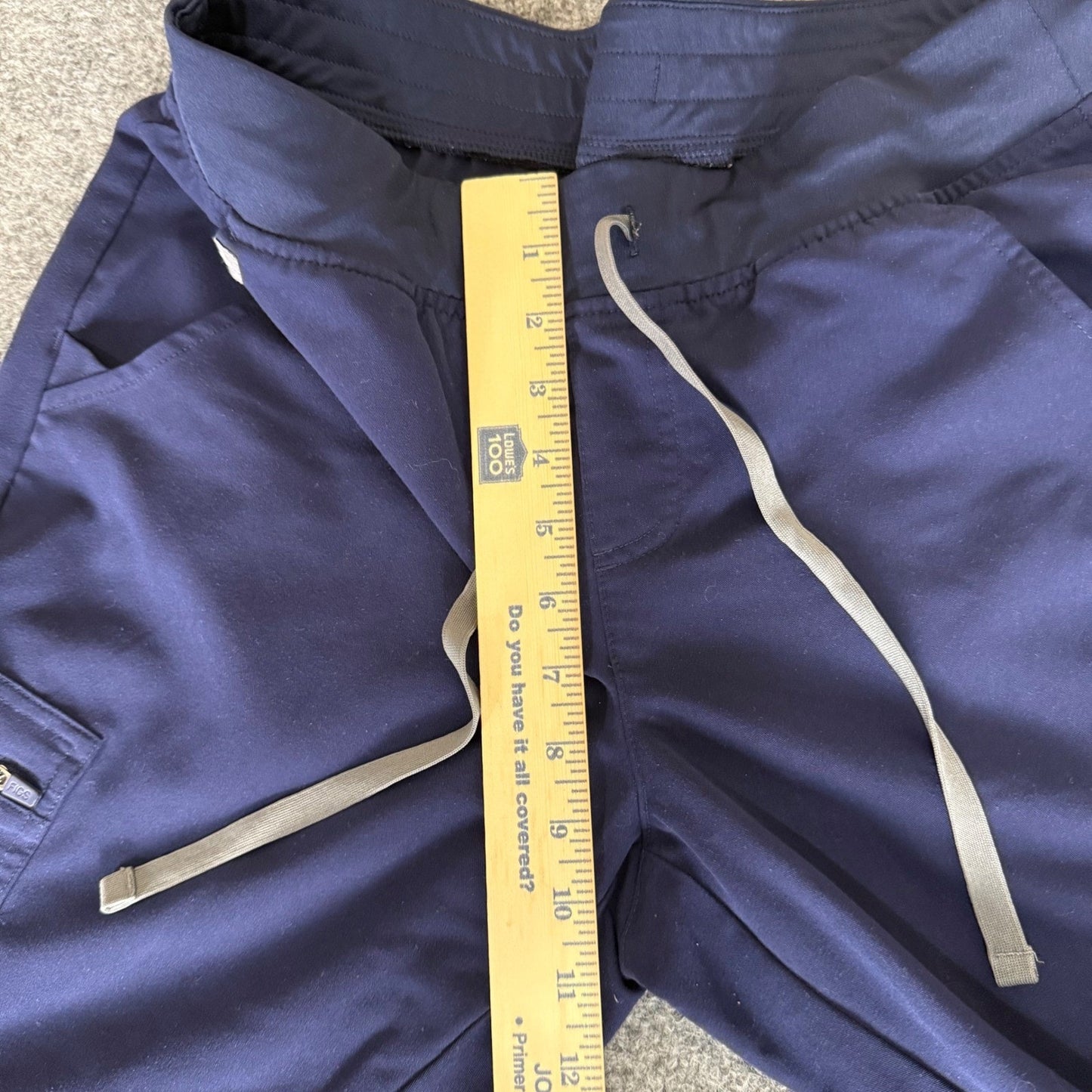 FIGS Zamora Jogger Scrub Pants Women Medium Navy Blue Medical Healthcare Stretch