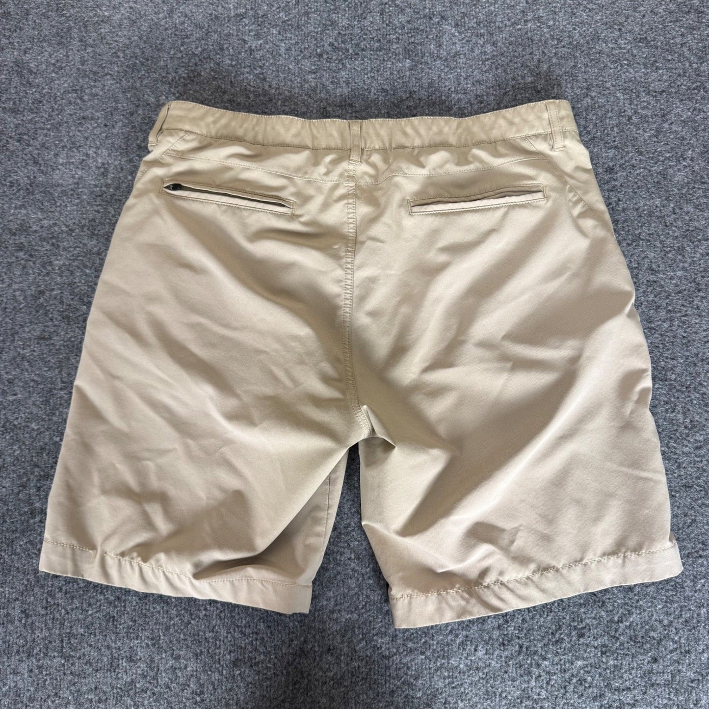 Johnston & Murphy XC4 Shorts Mens 34 Tan Performance Stretch Golf Casual Travel