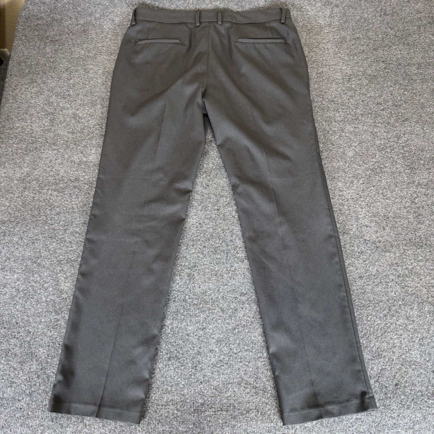 Kenneth Cole Techni-Cole Dress Pants Mens 36x31 Gray Stretch Slim Fit Business