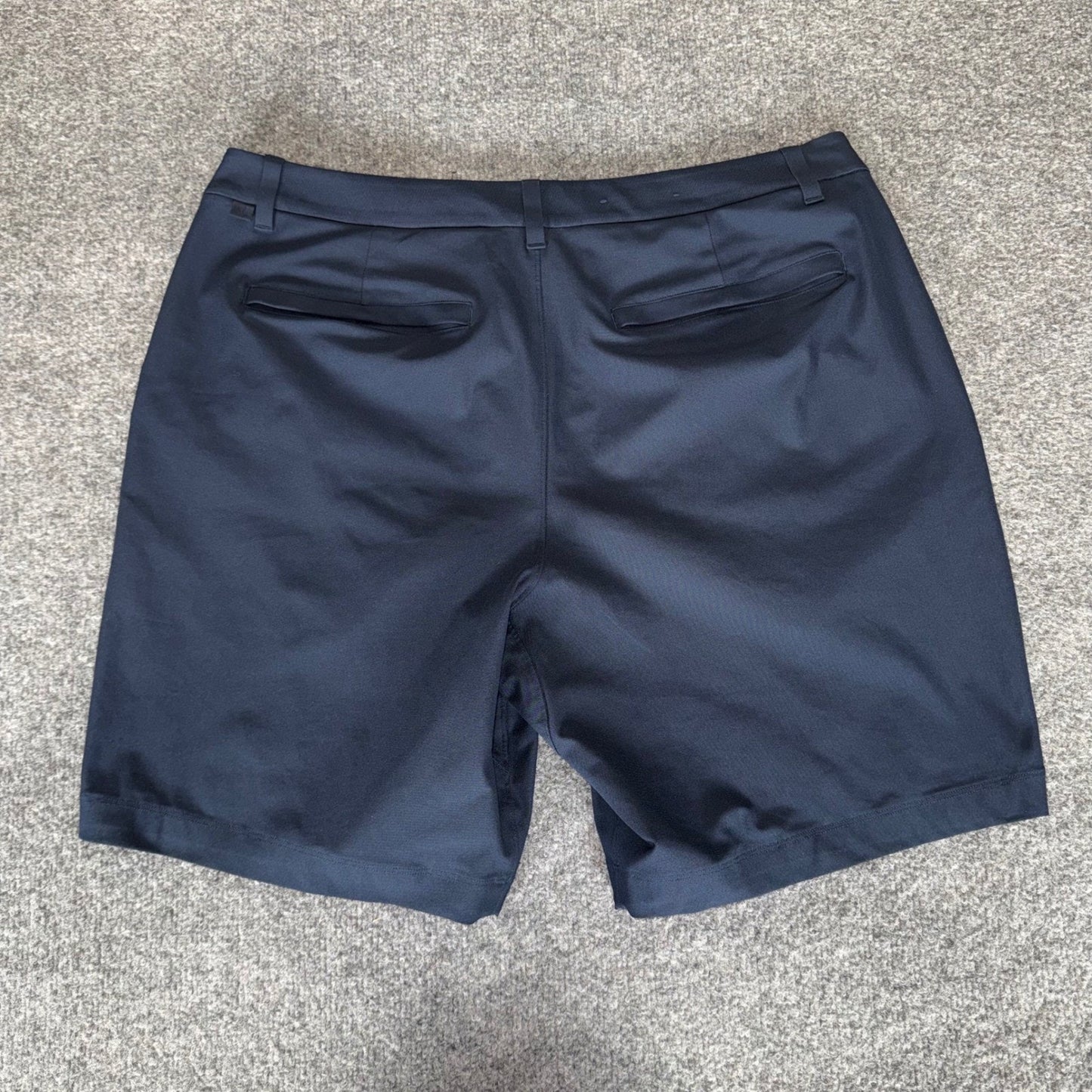 Lululemon ABC Shorts Mens 36 Navy Blue Chino Casual Golf Stretch Preppy Comfort